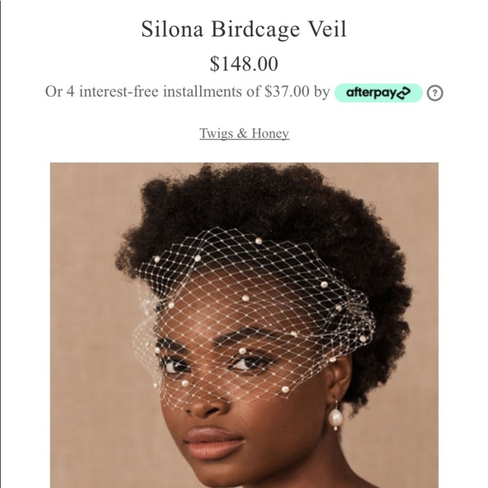 Vintage BNIB Netted birdcage veil tie-on,60's wedding cocktail pinup Size ONE SIZE - 9 Thumbnail