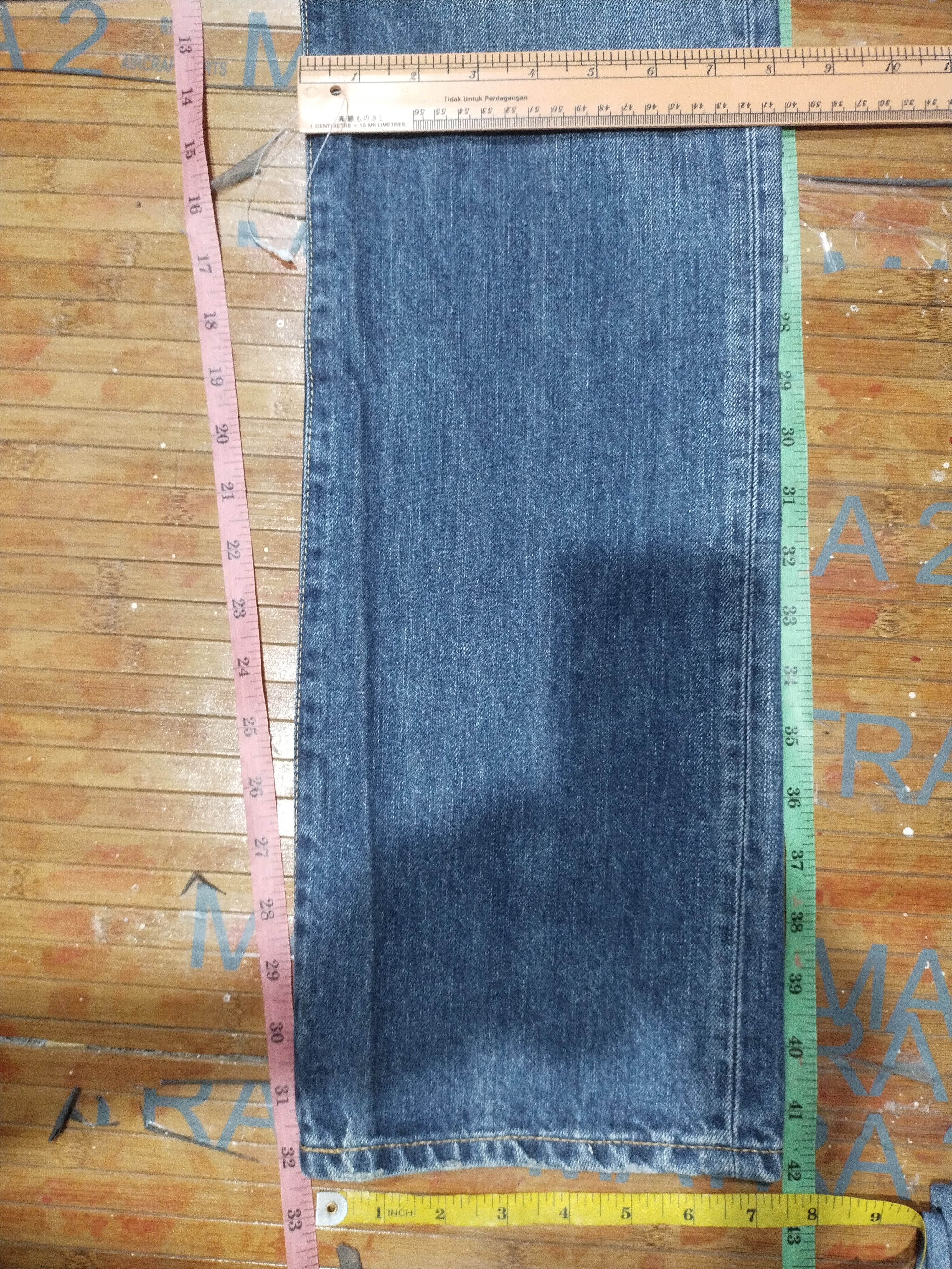 Japanese Brand × Vintage Jeans Back Number Sz 30" (76Cm) Size US 30 / EU 46 - 8 Thumbnail