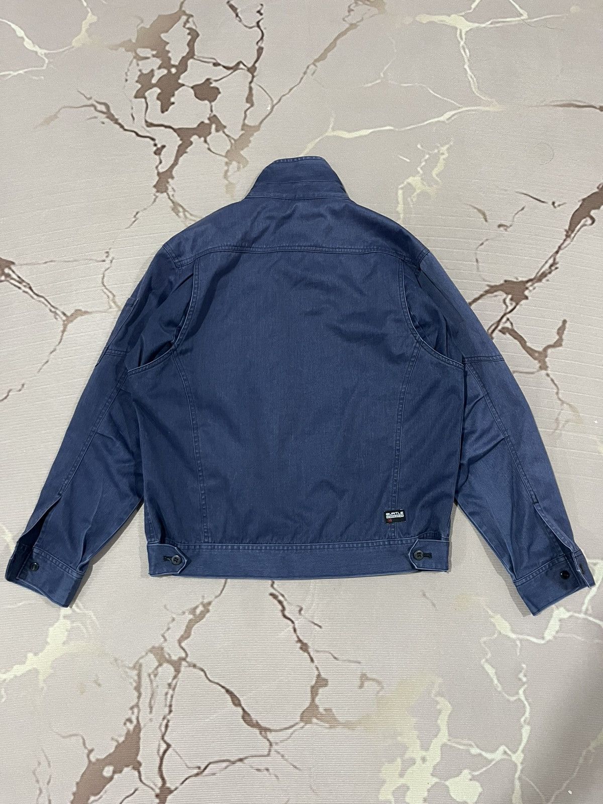 Japanese Brand Burtle Workwear Utility Zip Jacket Navy Japan Size US M / EU 48-50 / 2 - 11 Thumbnail