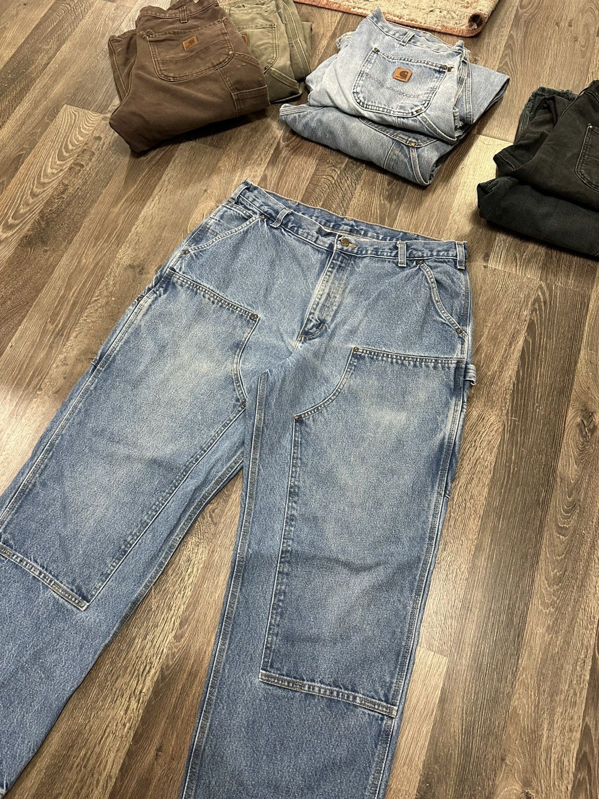 Carhartt Carhartt double knee pants workwear denim Size US 38 / EU 54 - 3 Thumbnail