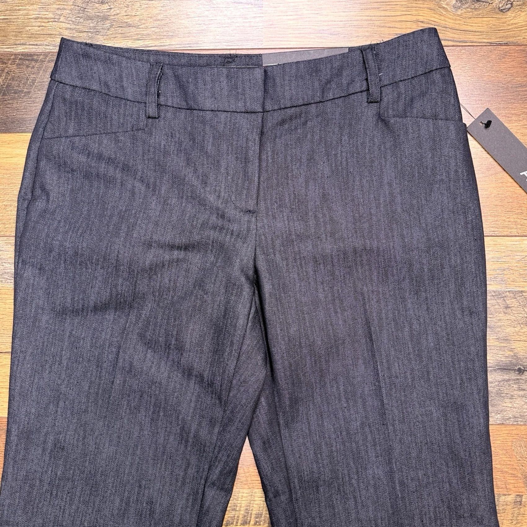 Apt. 9 Apt. 9 Modern Fit Trouser Pants Womens 4P Gray Denim Workwear Dress Pants Flat Front Seeded Logo Stretch Mid Rise 29in Inseam 29in Petite Violet? Size 27" / US 4 / IT 40 - 3 Thumbnail