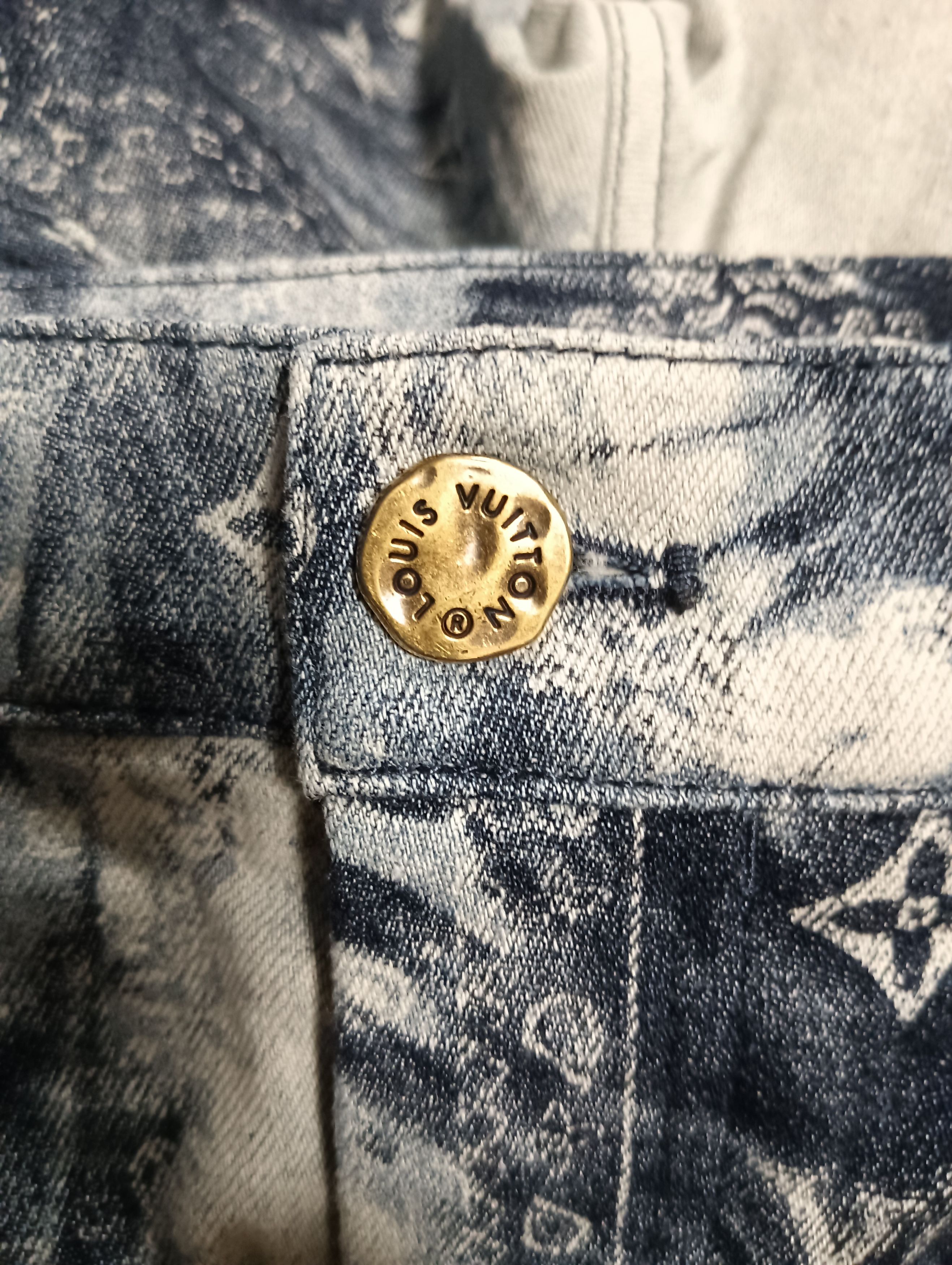 Louis Vuitton Bandana Monogram Denim Shorts Size US 30 / EU 46 - 4 Thumbnail