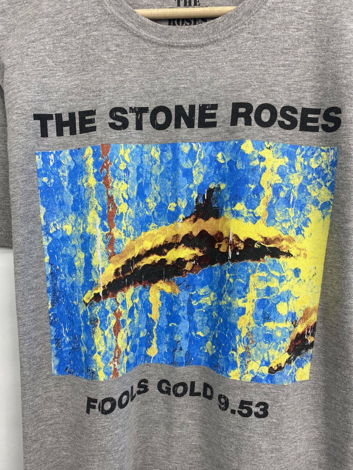 Band Tees × Vintage 🇬🇧 Vintage Y2K The Stone Roses Fools Gold T-Shirt Rare Retro Size US XL / EU 56 / 4 - 4 Thumbnail