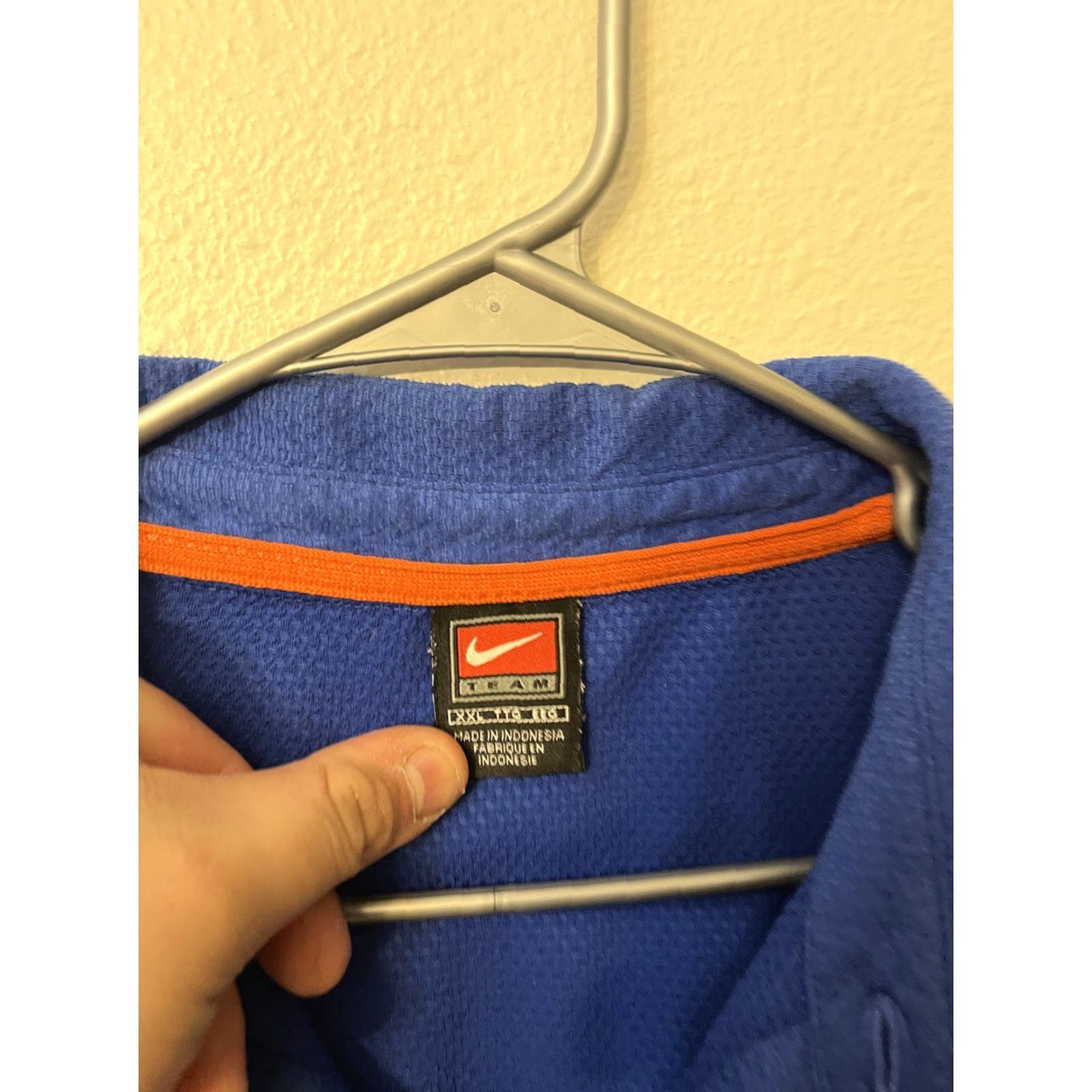 Nike VINTAGE Nike Florida Gators Polo Shirt 2XL Short Sleeve Dri-Fit Blue Shirt Mens Nike S/S Polo 2XL Blue Size US XXL / EU 58 / 5 - 3 Thumbnail