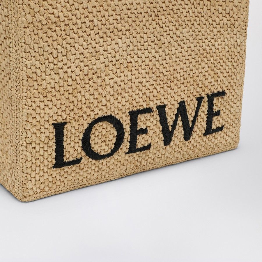 Loewe o1d2blof0824 Size: OS / Font Large Raffia Bag in Beige Size ONE SIZE - 5 Thumbnail