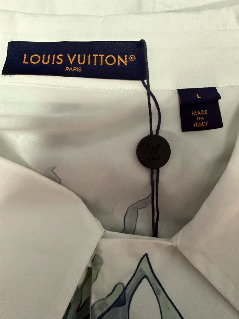 Louis Vuitton Louis Vuitton Full-print seaweed short-sleeved shirt 2502-N Size US L / EU 52-54 / 3 - 3 Thumbnail
