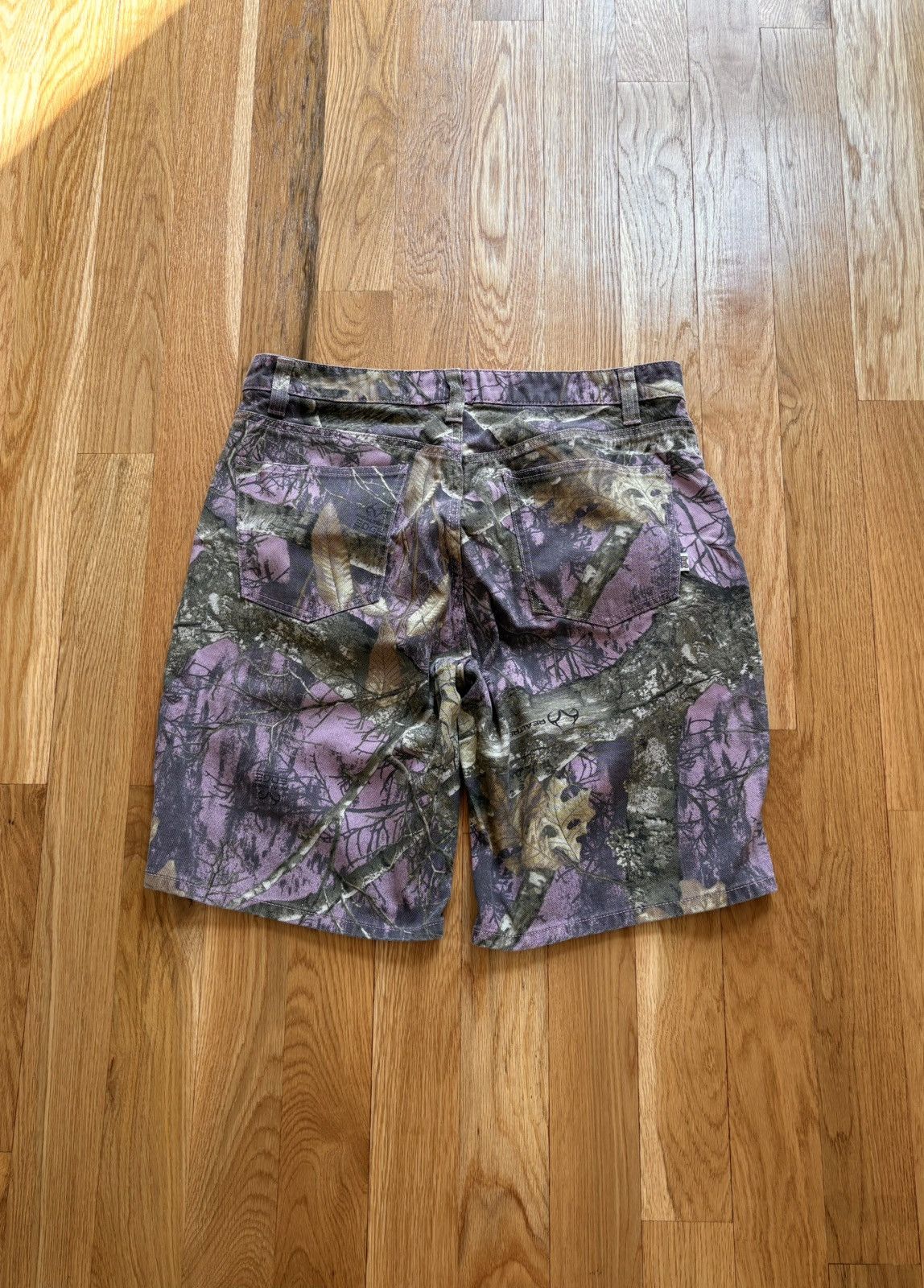 Huf HUF x Realtree Cromer Y2K Camo Denim Jorts Shorts Lilac 36 Size US 36 / EU 52 - 2 Thumbnail