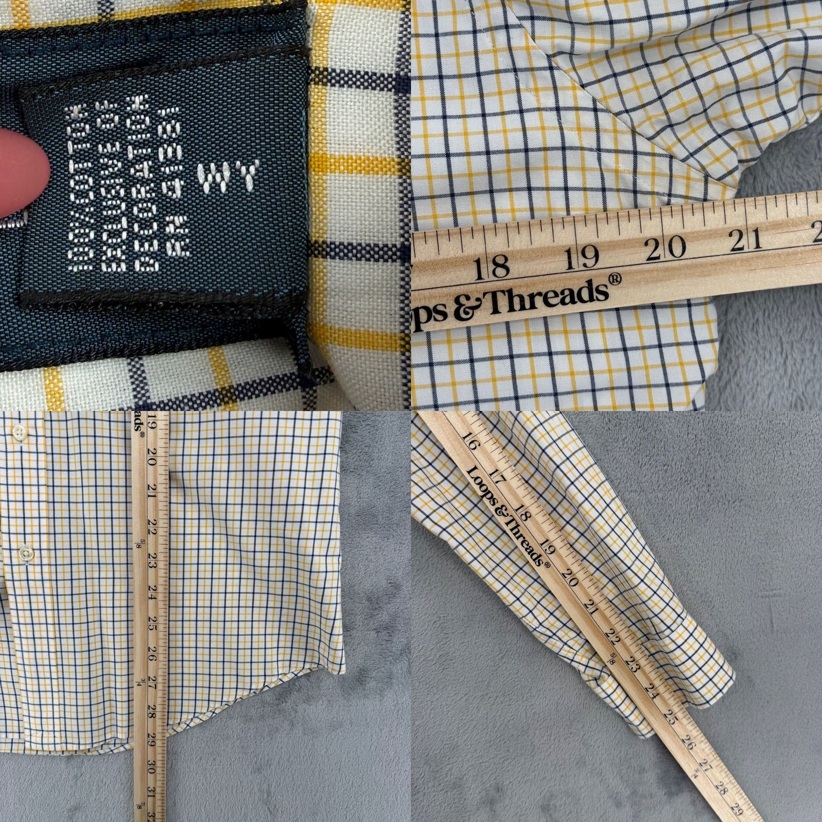 Ralph Lauren Ralph Lauren Shirt Mens S Yellow Men Button Down Plaid Long Sleeve Classic Fit Size Size US S / EU 44-46 / 1 - 9 Thumbnail