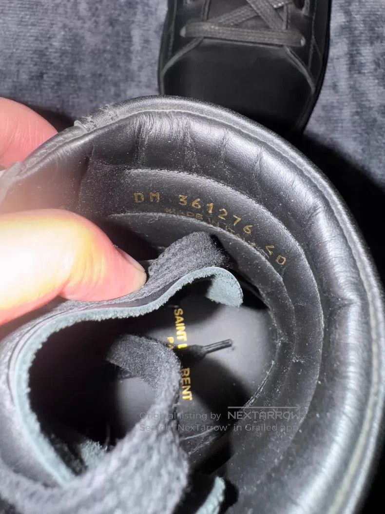 Saint Laurent Paris Saint Laurent Paris Black and White Horsehide Zipper Studs Size US 7 / EU 40 - 6 Thumbnail