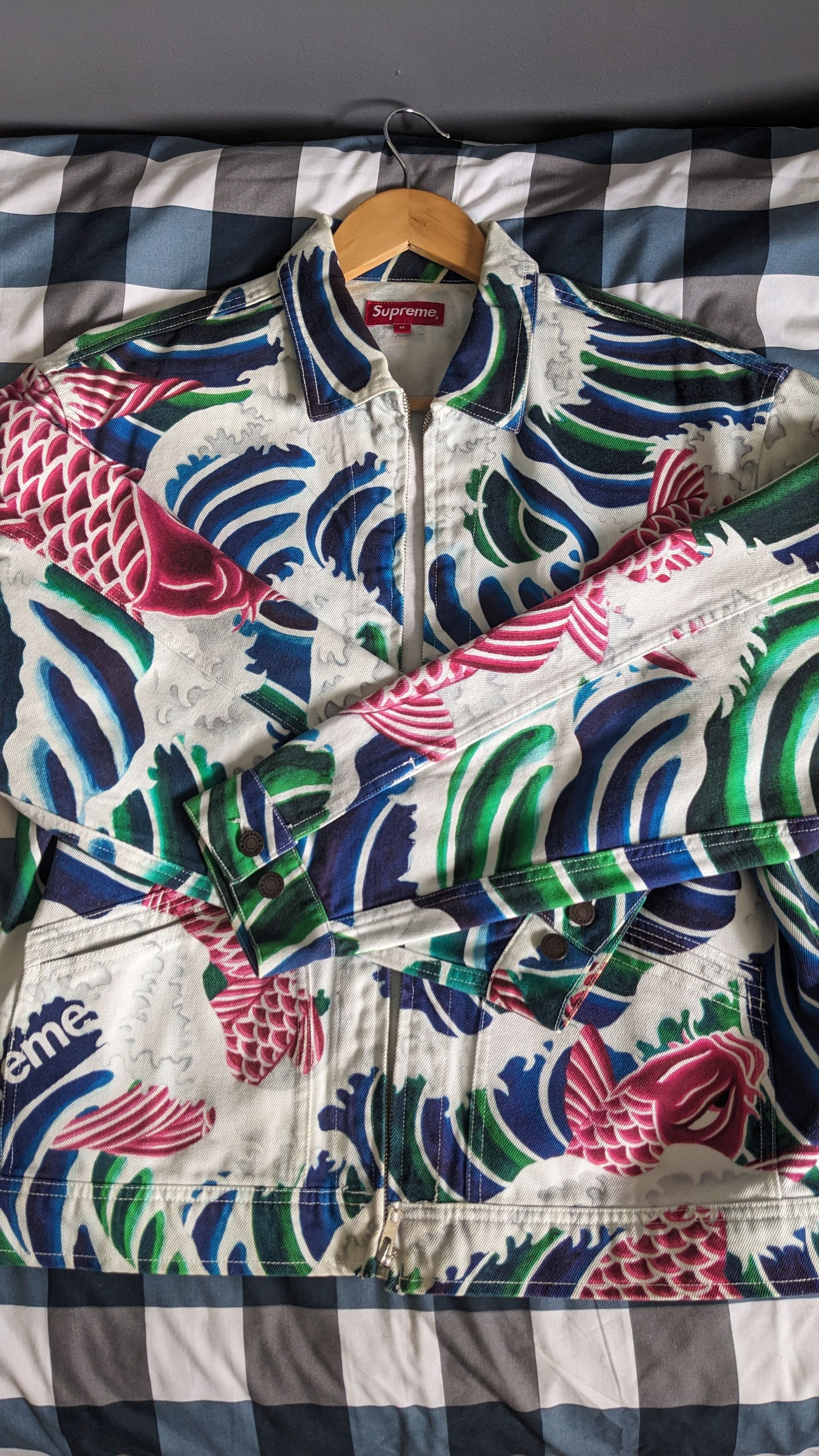 image of Supreme Waves Work Jacket Ss20, Men's (Size Medium)