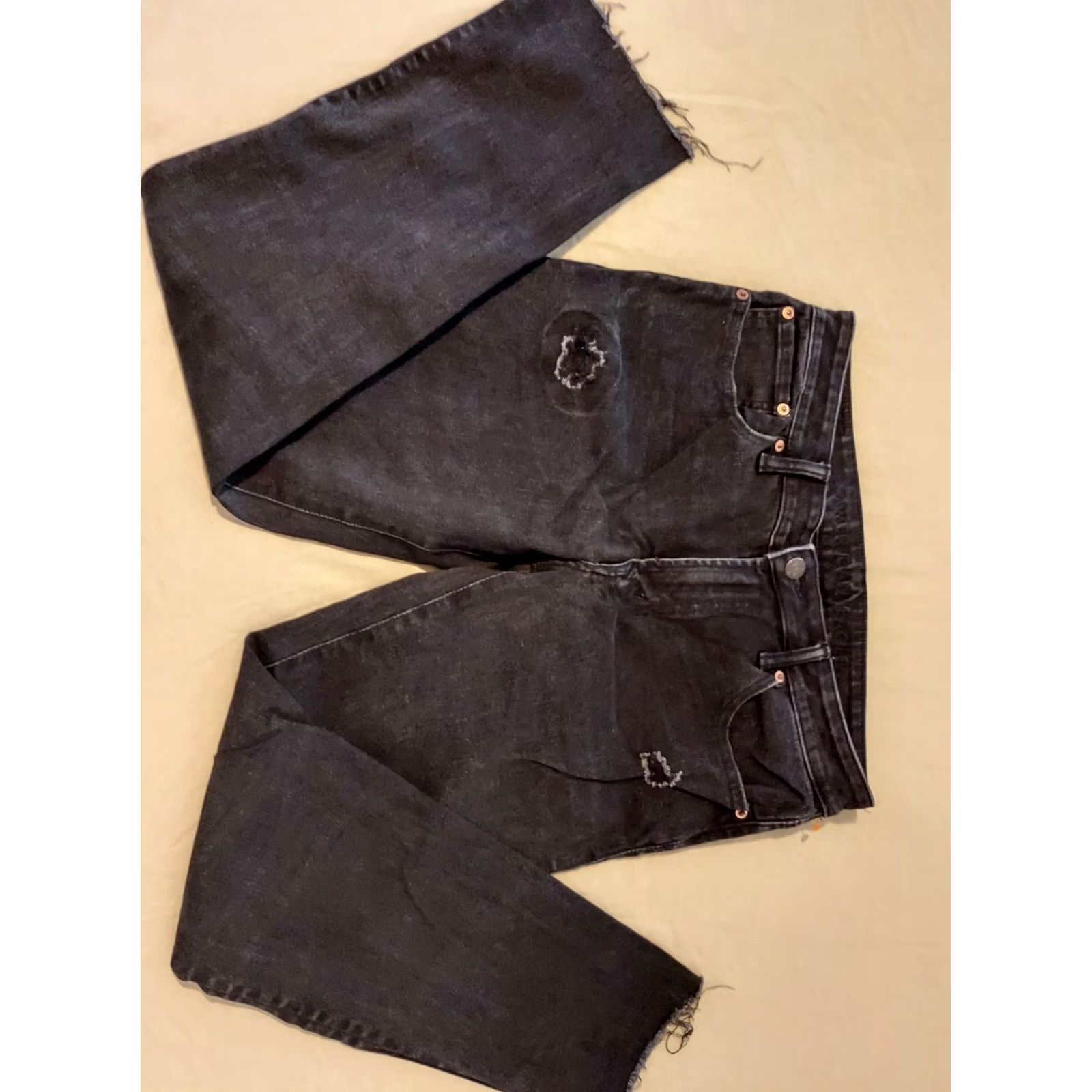 American Eagle Outfitters Mens American Eagle Outfitters Slim Black Denim Jeans 32x30 32x28 Pants Size US 32 / EU 48 - 4 Thumbnail