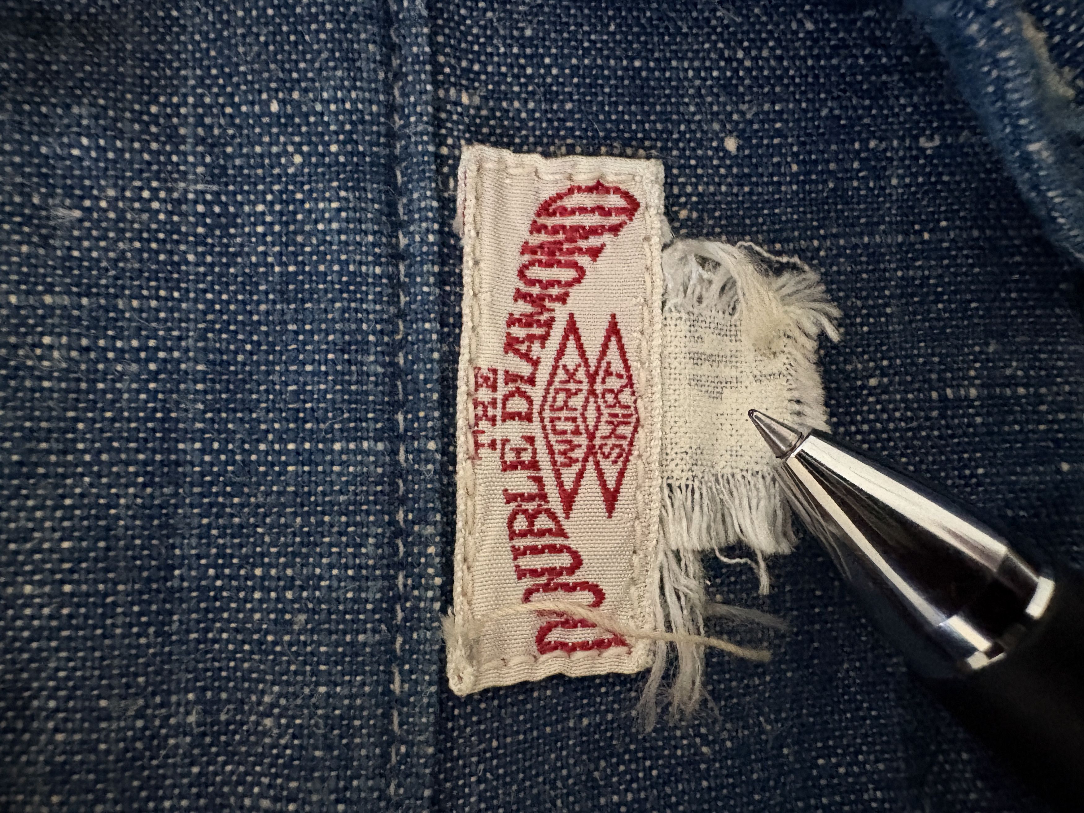 The Real McCoy's OLD The Real McCoy's Hemp Blend Nep Denim Work Shirt Size US M / EU 48-50 / 2 - 3 Thumbnail