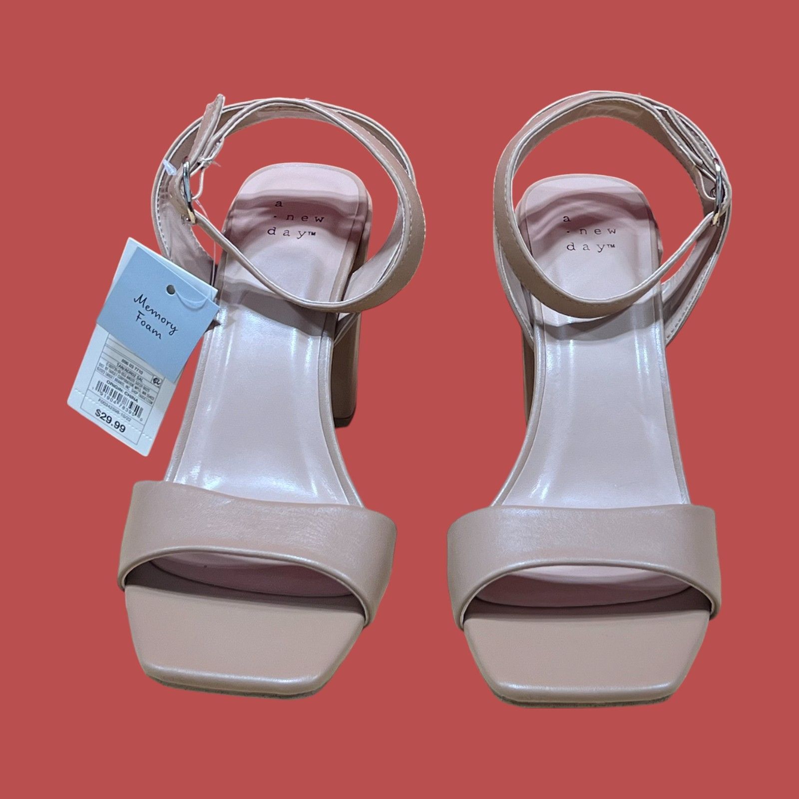 Other A New Day - Women's Heels Sandals - Beige - 10 Size US 10 / IT 40 - 9 Thumbnail