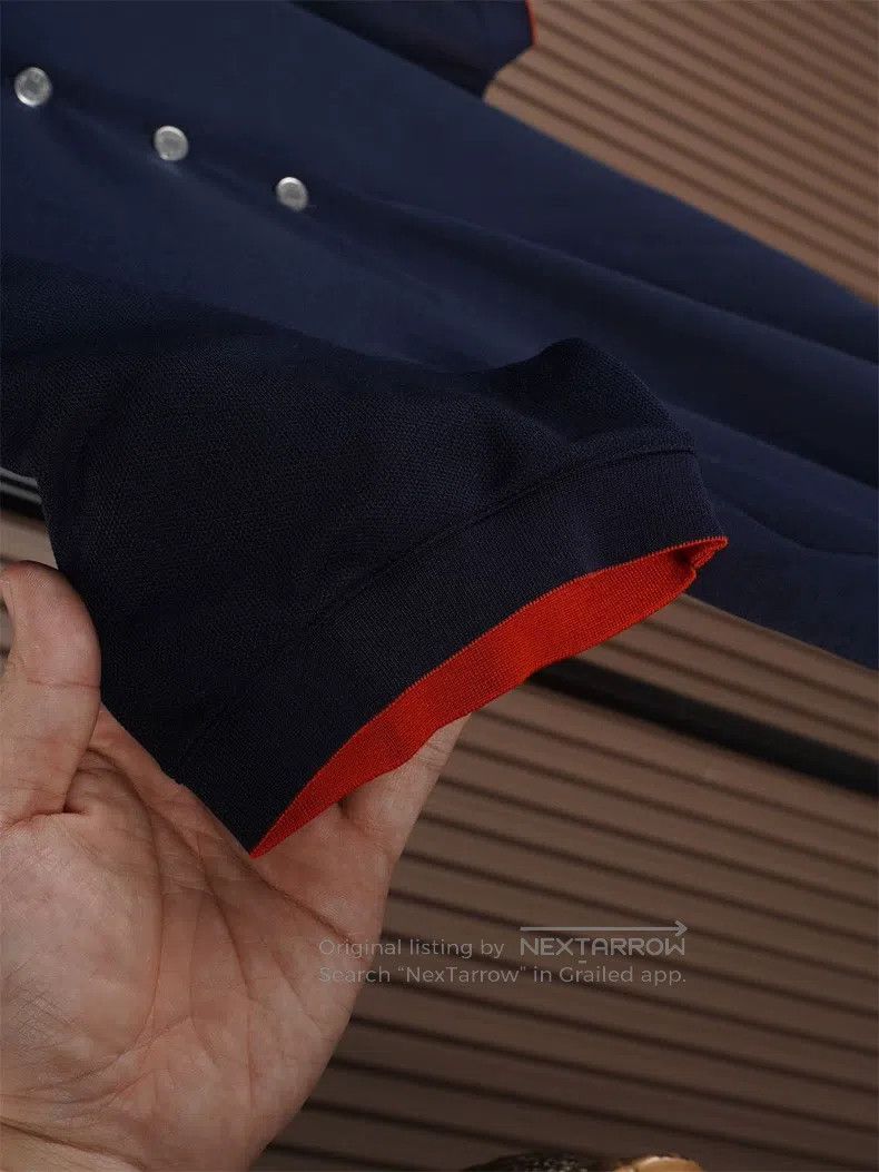 Hermes Hermes Navy Short Sleeve Polo Size US L / EU 52-54 / 3 - 4 Thumbnail