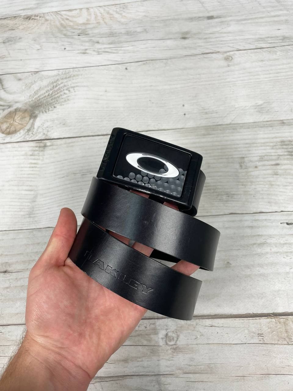 Oakley Vintage Oakley Leather Belt 00s Gorpcore Size 32 - 2 Thumbnail
