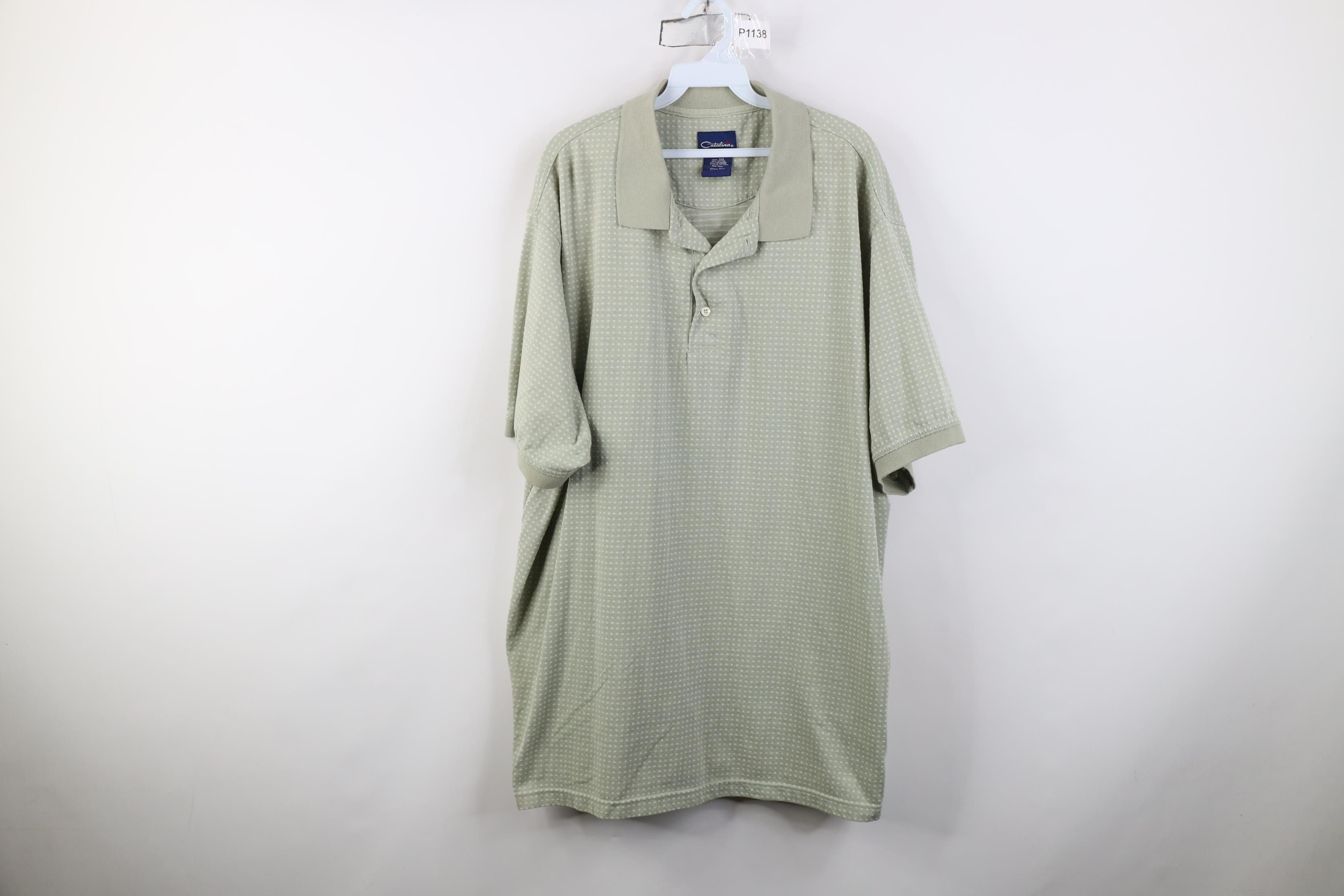 Vintage Vintage 90s Streetwear Geometric Collared Golf Polo Shirt Size US XXL / EU 58 / 5 - 1 Thumbnail