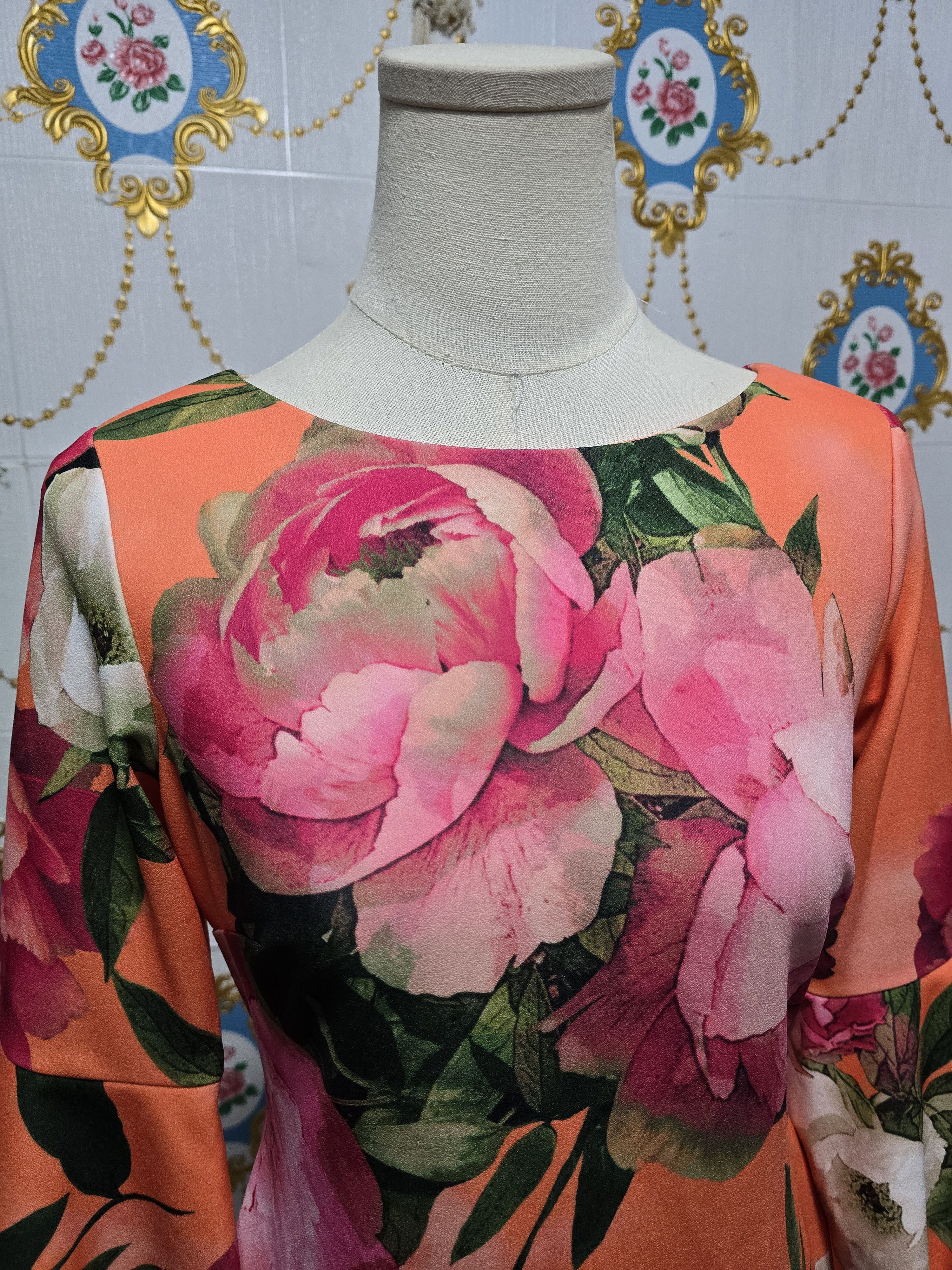 Calvin Klein CALVIN KLEIN dress women size MEDIUM flowers pattern Size M / US 6-8 / IT 42-44 - 3 Thumbnail