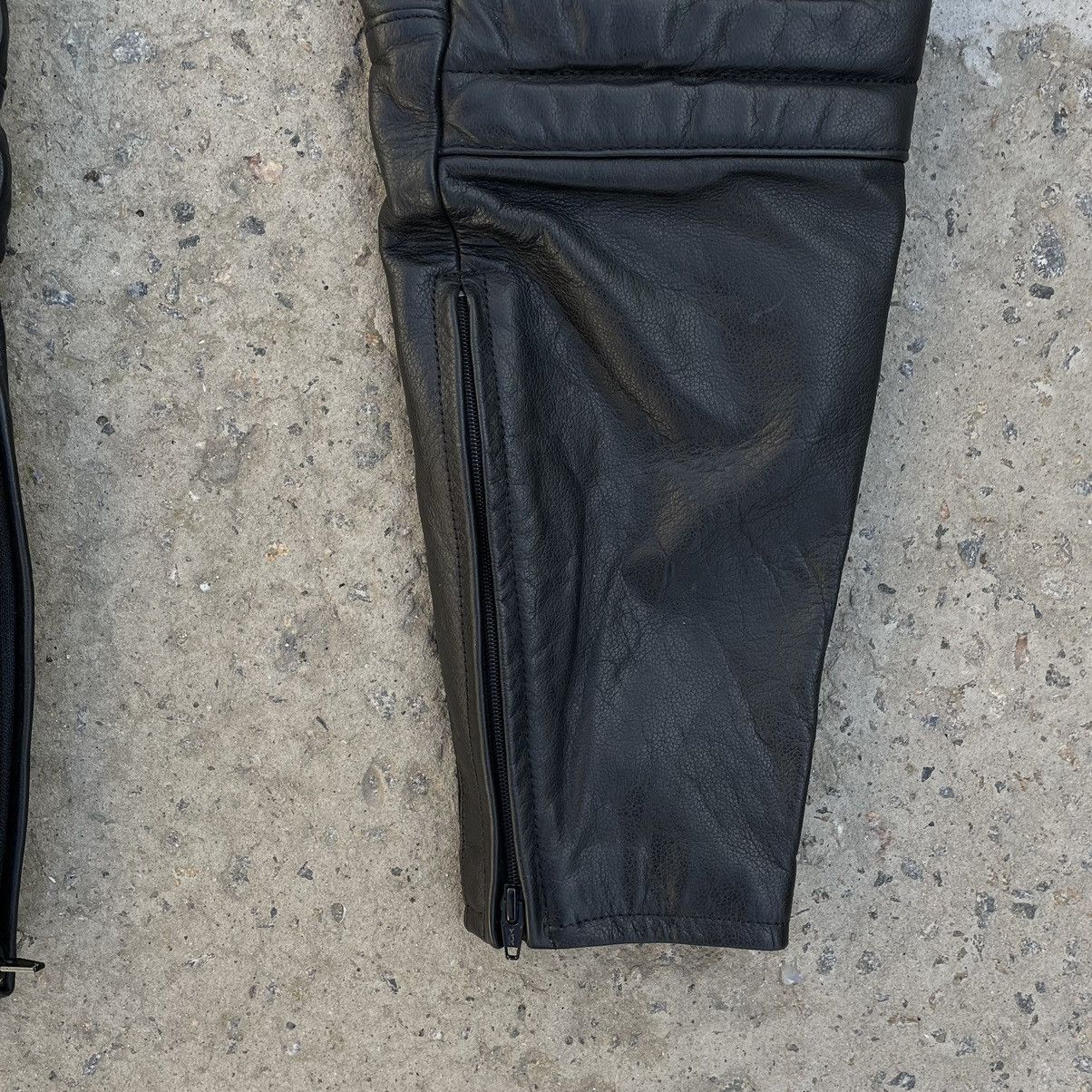 Leather × Vintage Vintage Leather Pants Y2K 90s Moto Takai Japanese Brand Size US 30 / EU 46 - 4 Thumbnail
