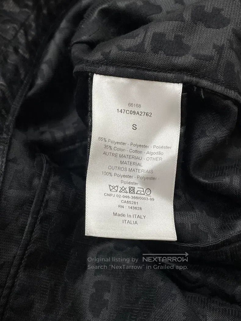 Dior Dior Black dark pattern full logo hooded windbreaker sweat Size S / US 4 / IT 40 - 5 Thumbnail