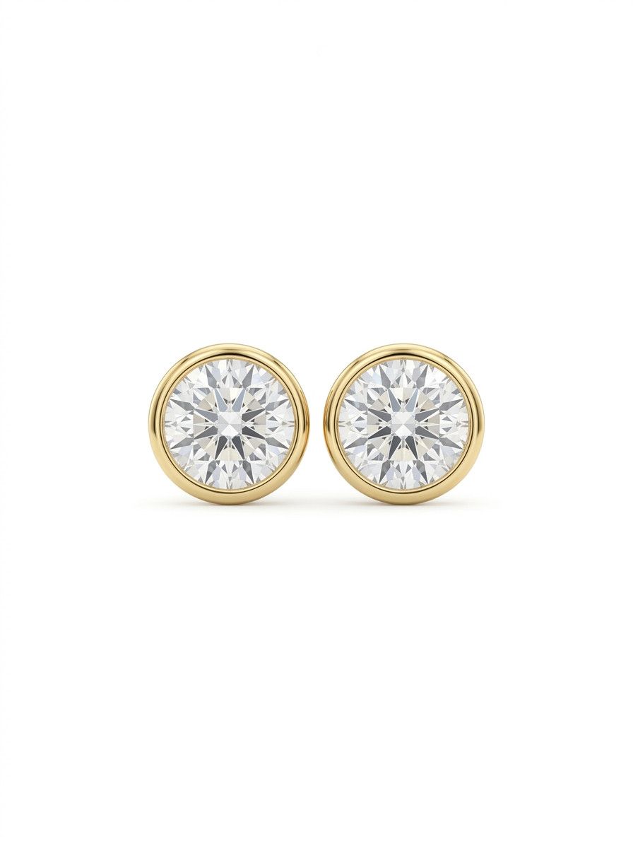 Other Vintage Inesse M. Bezel-Set CZ Studs (Circa 2001) Size ONE SIZE - 1 Thumbnail