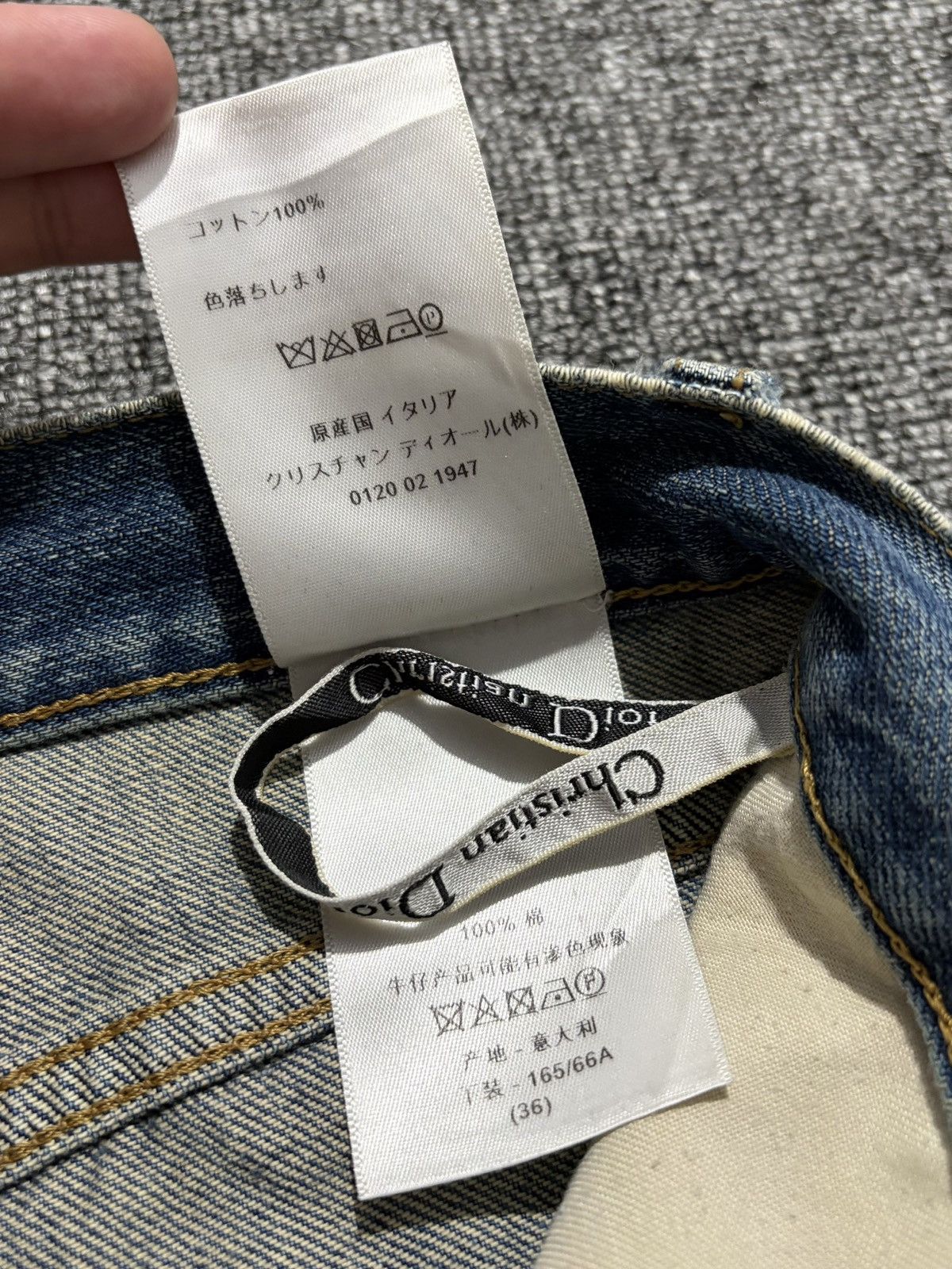 Dior Dior homme selvedge denim blue jeans Size 28" / US 6 / IT 42 - 14 Thumbnail