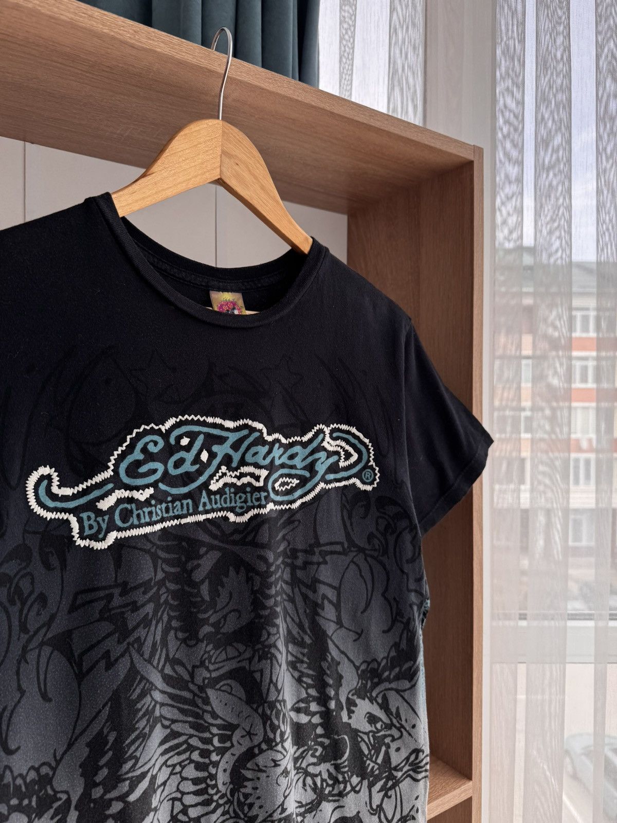 Christian Audigier × Ed Hardy × Vintage Vintage Ed Hardy by Christian Audigier Japanese T-Shirt Size US S / EU 44-46 / 1 - 6 Thumbnail