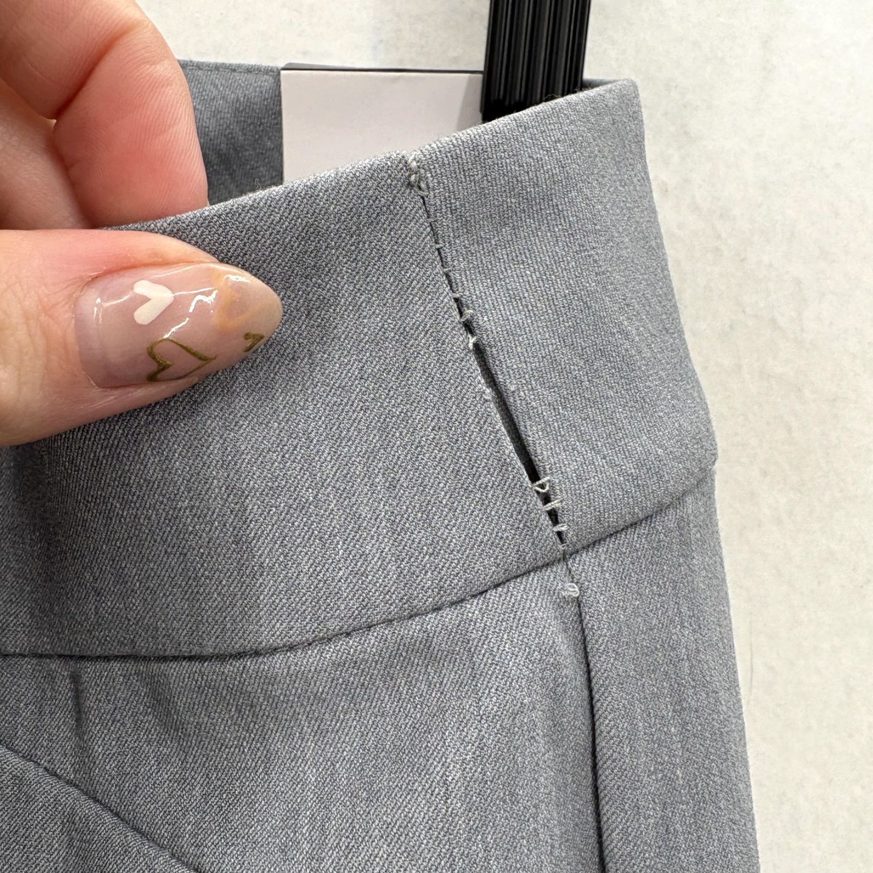 Vintage WHBM Dress Pants Womens 8R Gray Bootcut Slim Seasonless Twill Work Career Pants Women Size 30" / US 8 / IT 44 - 5 Thumbnail