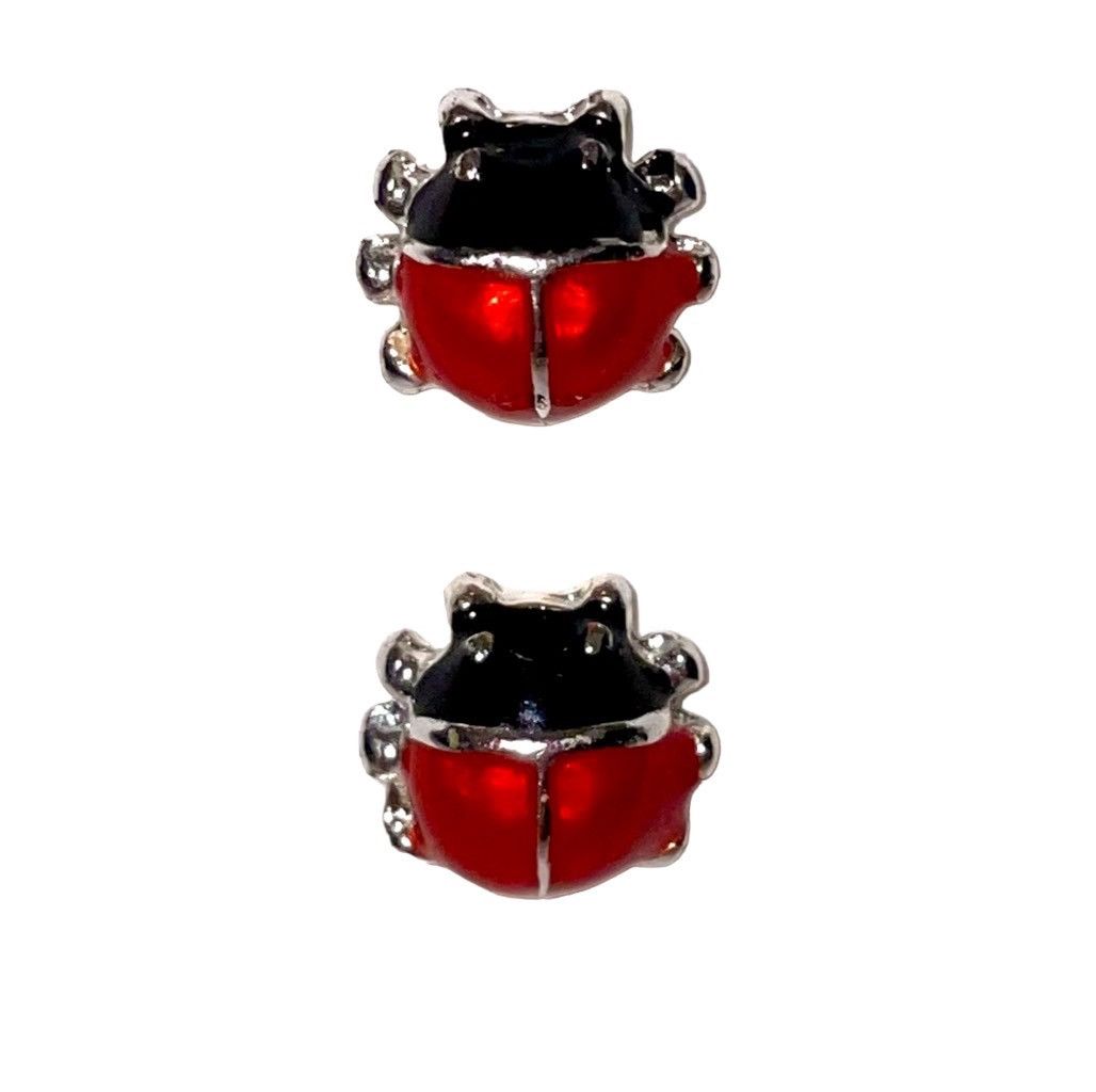 Other Ladybug Enamel & Silver Earrings by Little Miss Twin Stars Size ONE SIZE - 3 Thumbnail