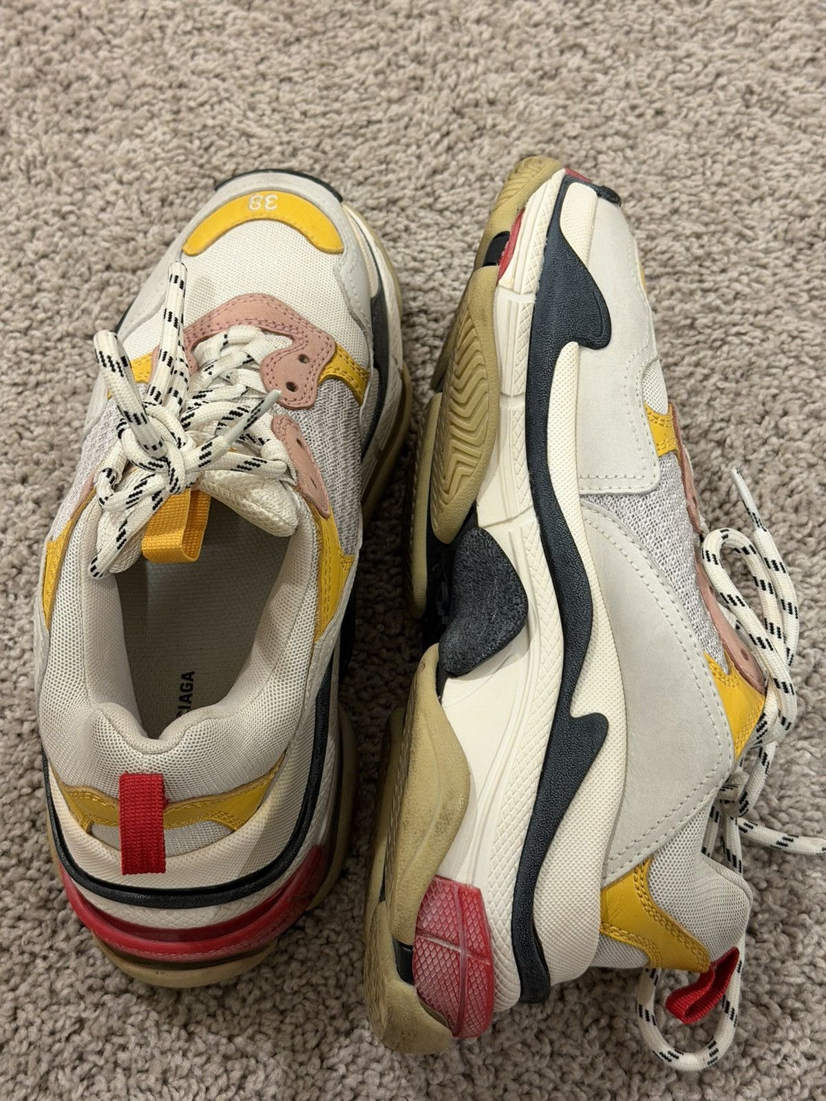 Balenciaga Balenciaga Triple S Pink-White Size US 7 / IT 37 - 2 Thumbnail