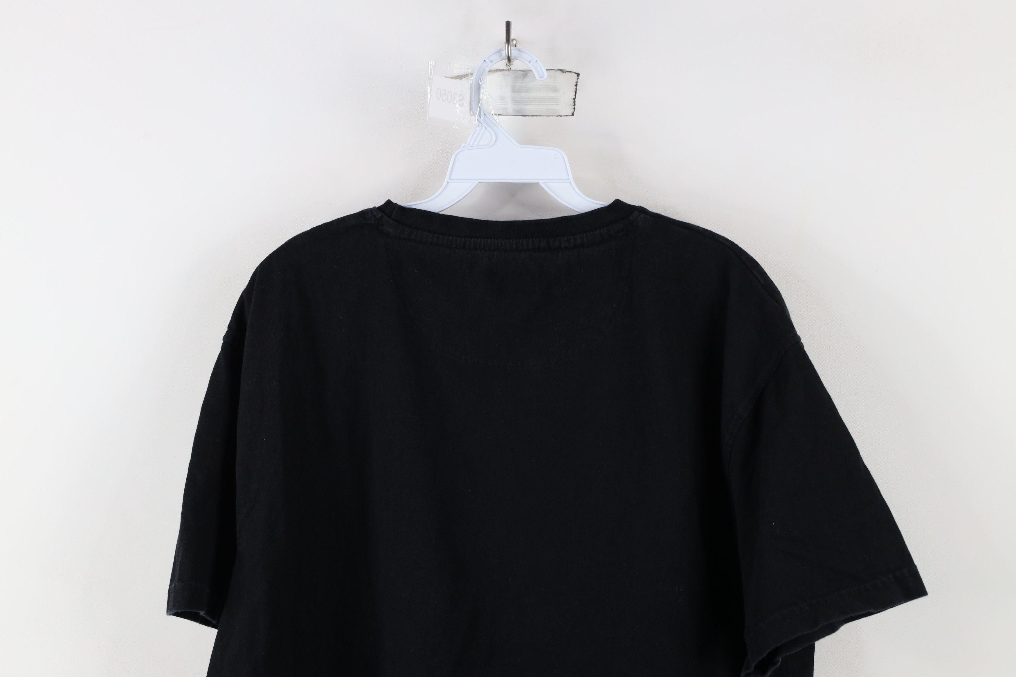 Vintage Vintage 90s Streetwear Blank Heavy Cotton T-Shirt Black Size US L / EU 52-54 / 3 - 7 Thumbnail