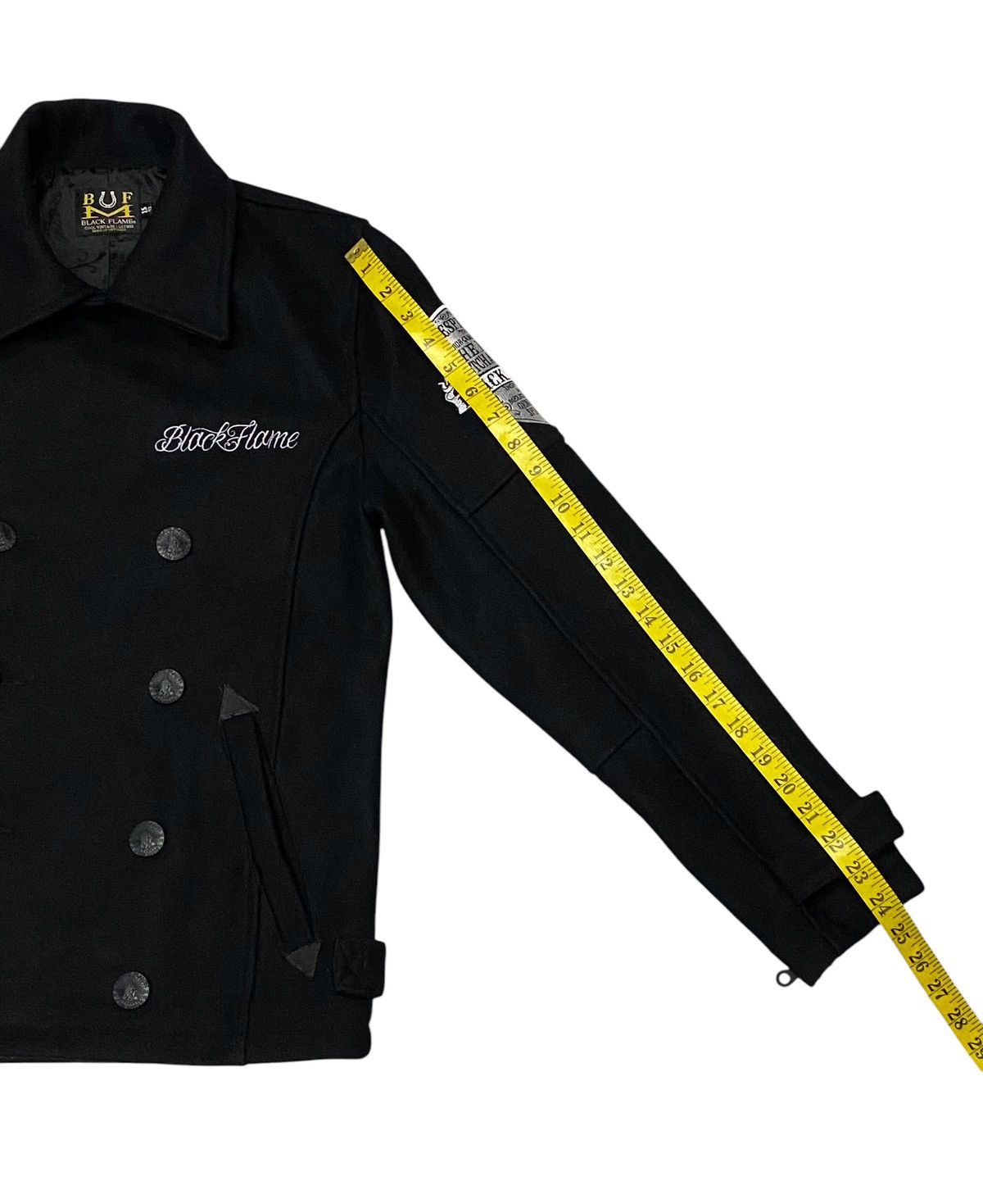 Japanese Brand Black Flame Wool Jacket Size US S / EU 44-46 / 1 - 21 Thumbnail