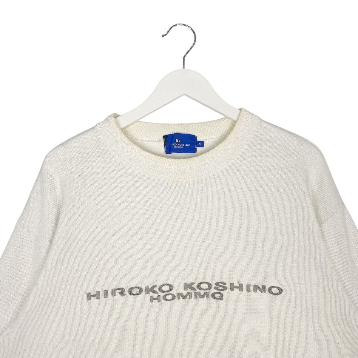 Hiroko Koshino Homme Vintage Hiroko Koshino Homme Sweatshirt Crewneck Big Logo Size M / US 6-8 / IT 42-44 - 4 Thumbnail