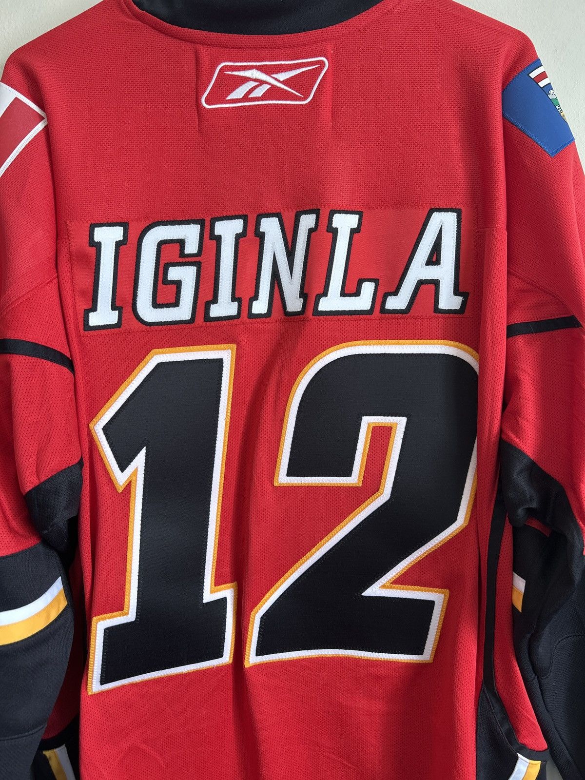 NHL × Reebok Reebok Calgary Flames Jerome Iginla NHL Jersey Size US XL / EU 56 / 4 - 10 Thumbnail