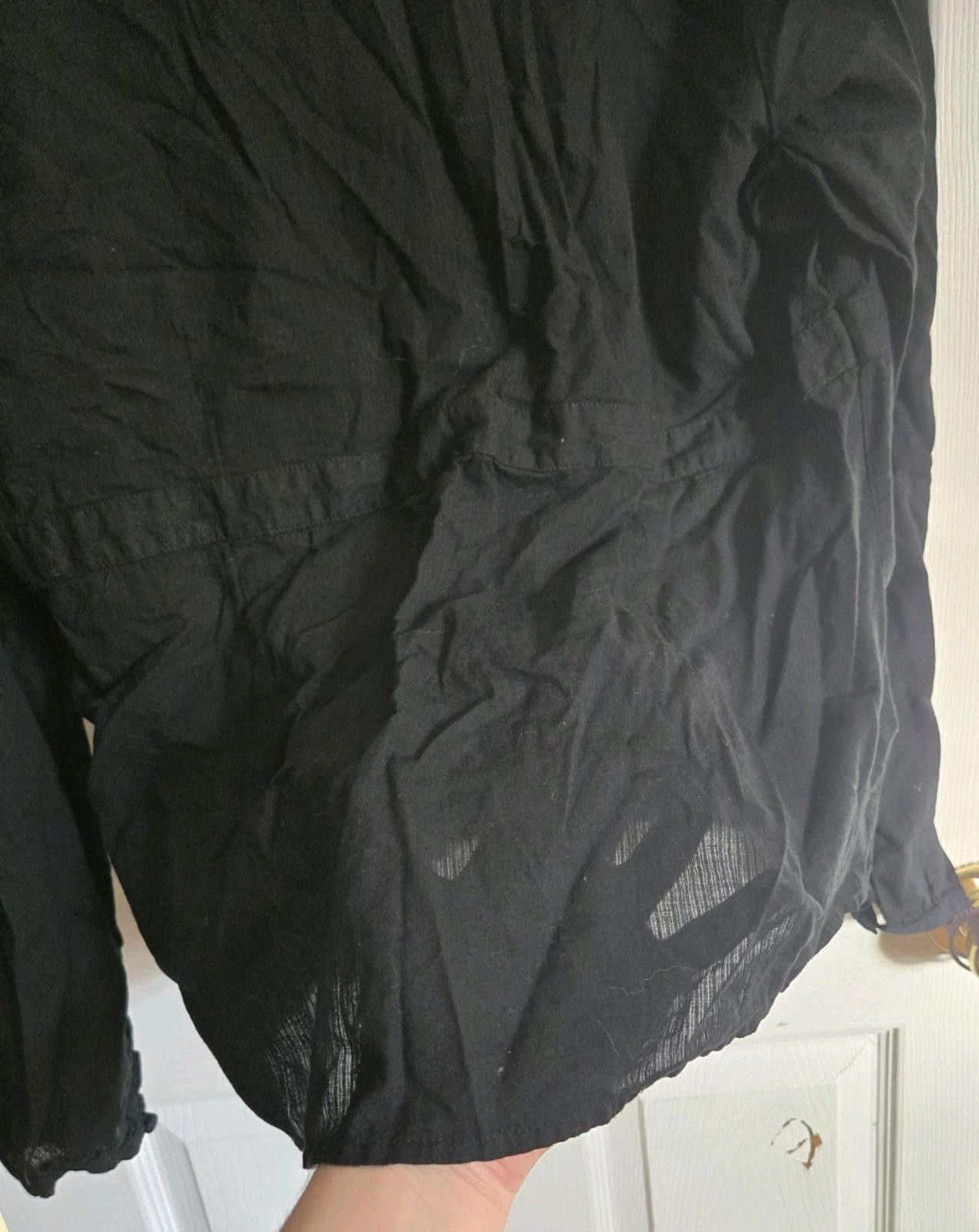 Analog A.N.A. Womens Blouse Sz XL Black Long Sleeve Top Shirt Semi Size XL / US 12-14 / IT 48-50 - 5 Thumbnail