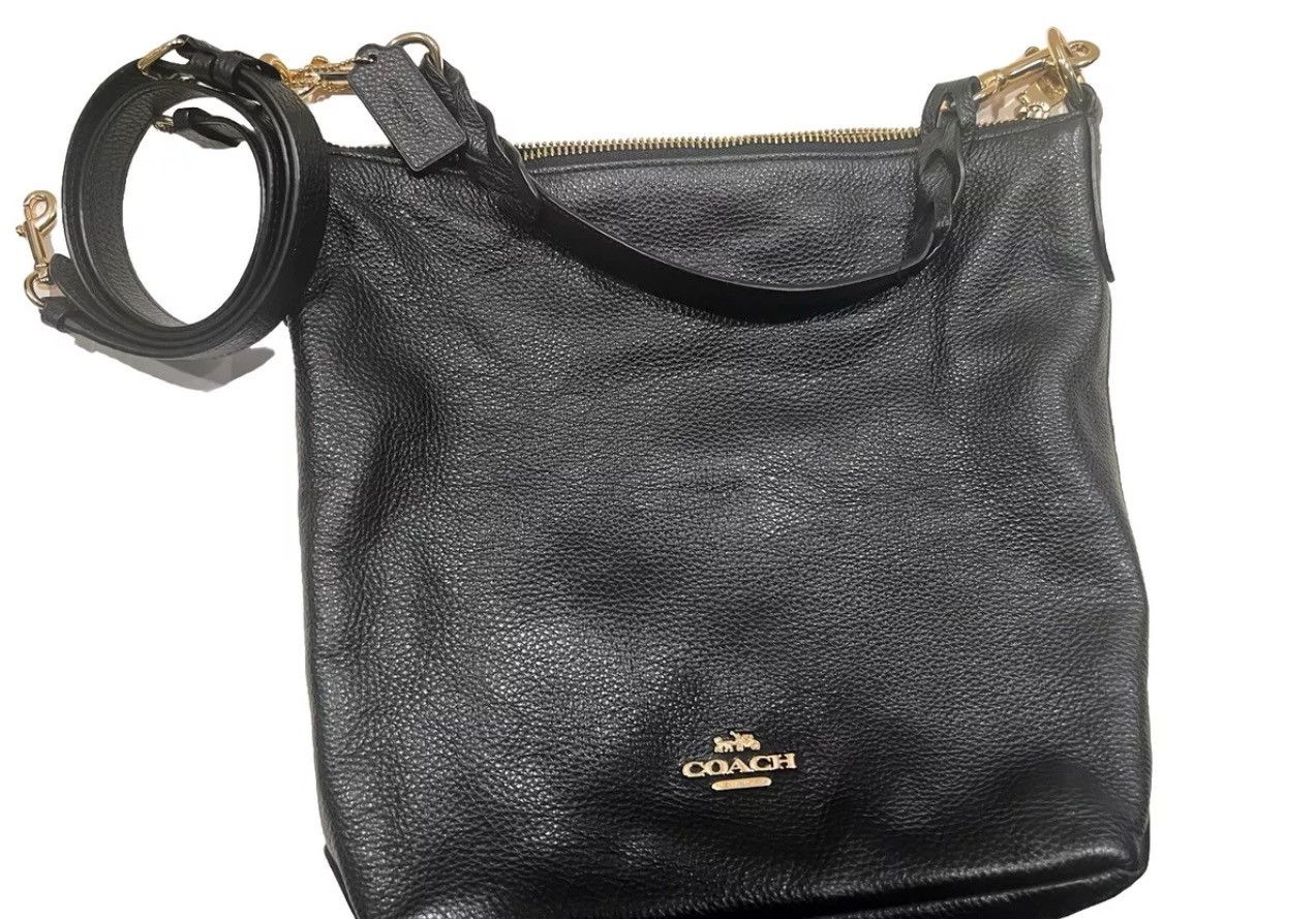 Other New CoachLuxury shoulder bag Crossbody Black Pebbled Leather Size ONE SIZE - 1 Thumbnail