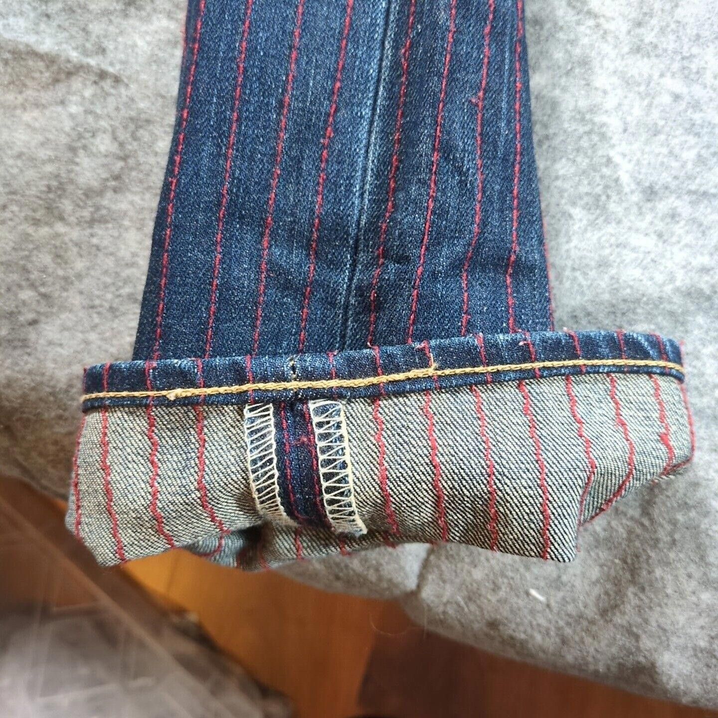 Levi's Levi’s 505 Red Pinstripe Denim Jeans 32 x 33 Japan Selvedge Size US 32 / EU 48 - 8 Thumbnail