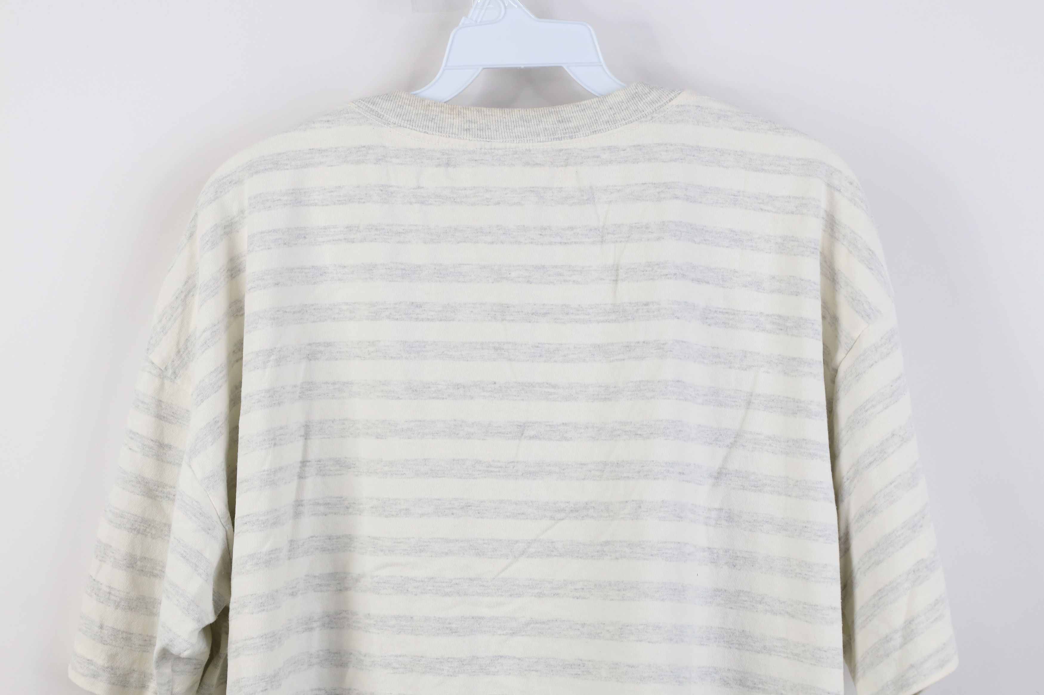 Vintage Vintage 90s Streetwear Art Striped Short Sleeve T-Shirt USA Size L / US 10 / IT 46 - 12 Thumbnail