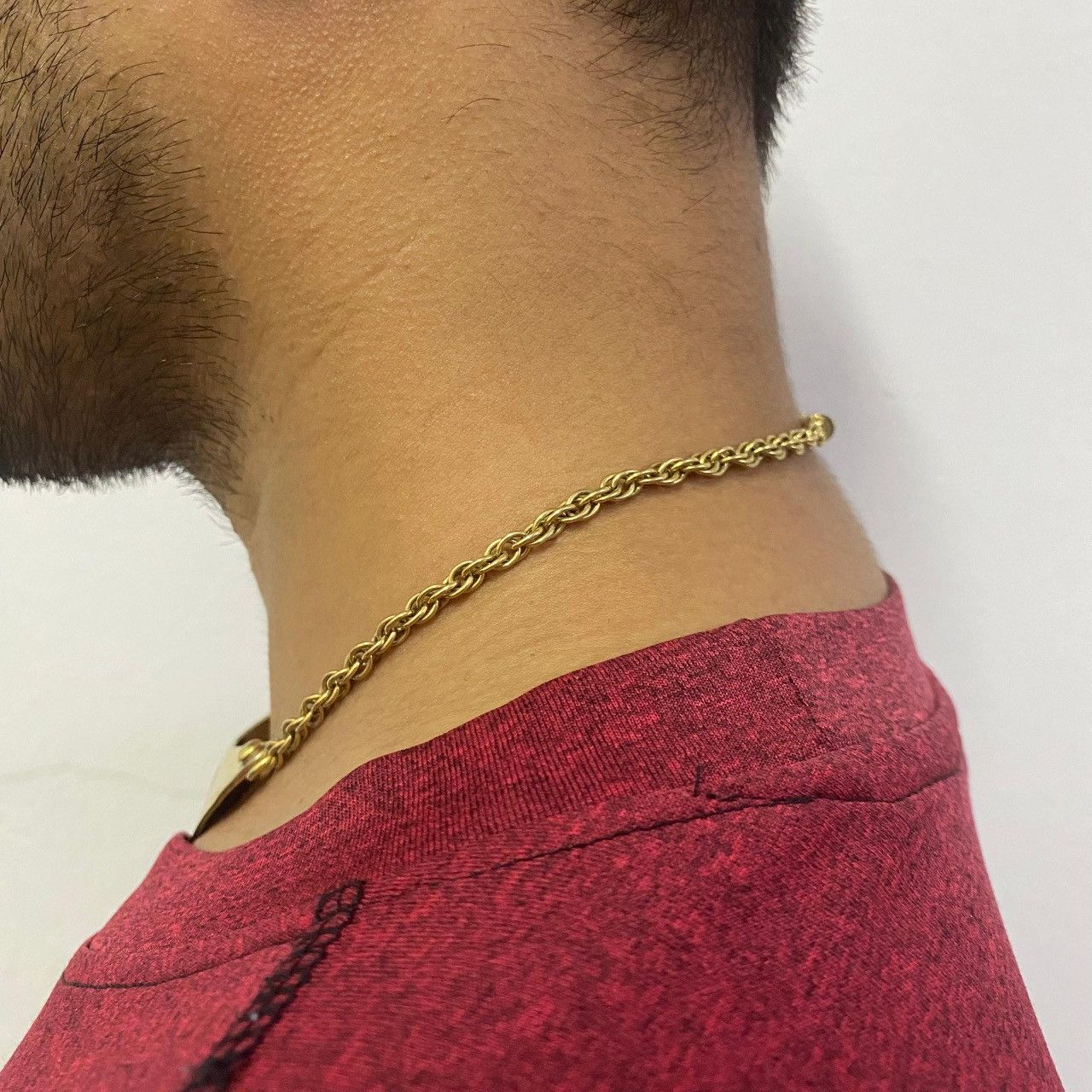 Celine Celine Vintage Gold Collar Necklace with Chain – Shield Logo Size ONE SIZE - 4 Thumbnail