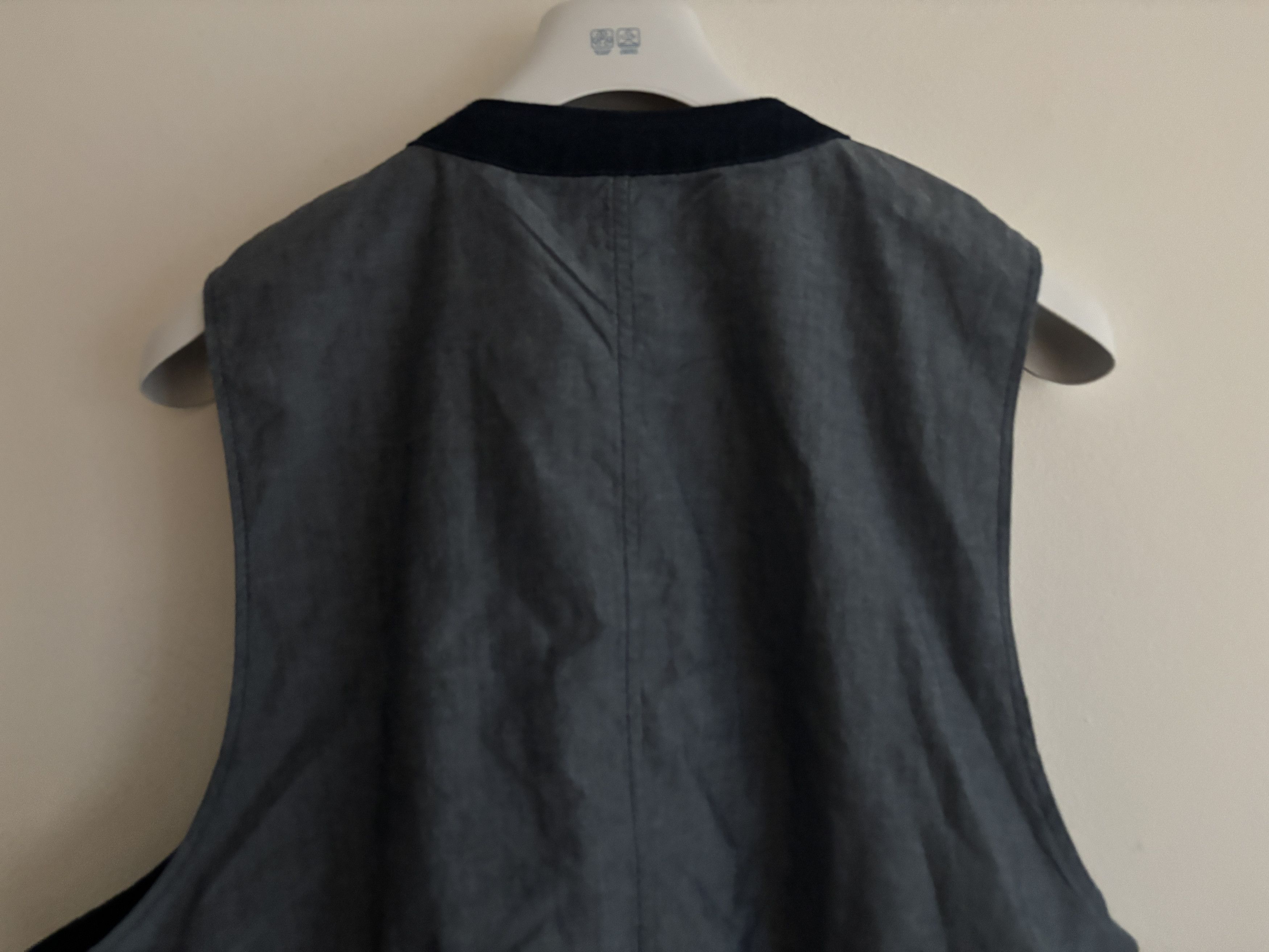RRL Ralph Lauren $460 Indigo Navy Blue Herringbone Vest/Waistcoat - XL Size US XL / EU 56 / 4 - 10 Thumbnail