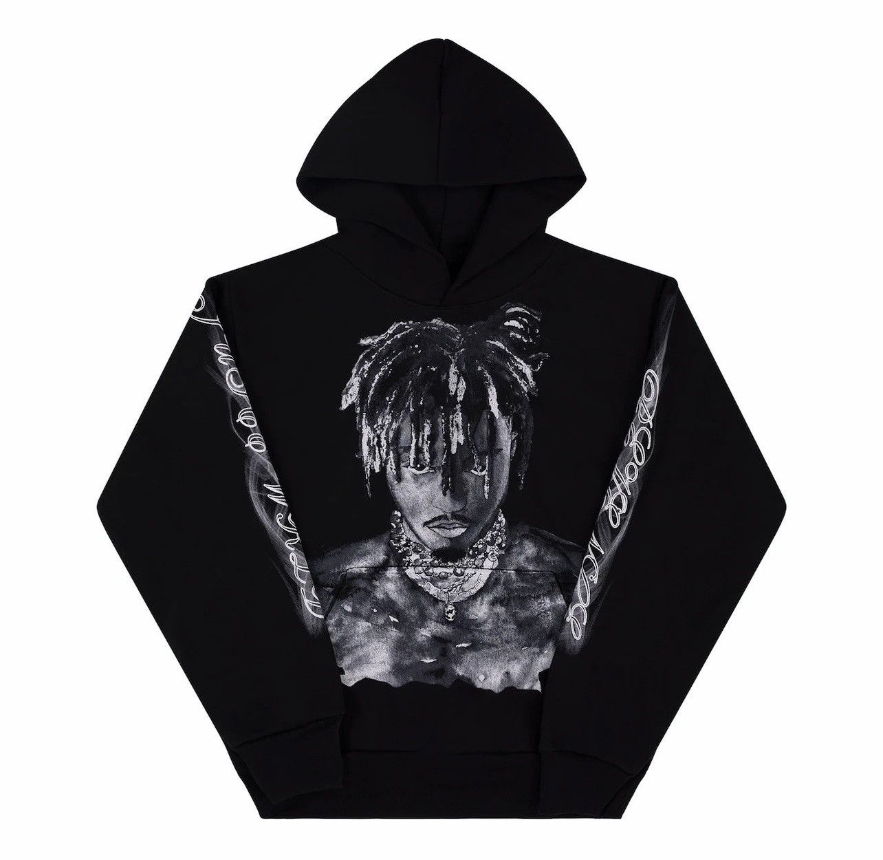 Revenge Revenge Juice Wrld Graphite Portrait Hoodie Black | Grailed