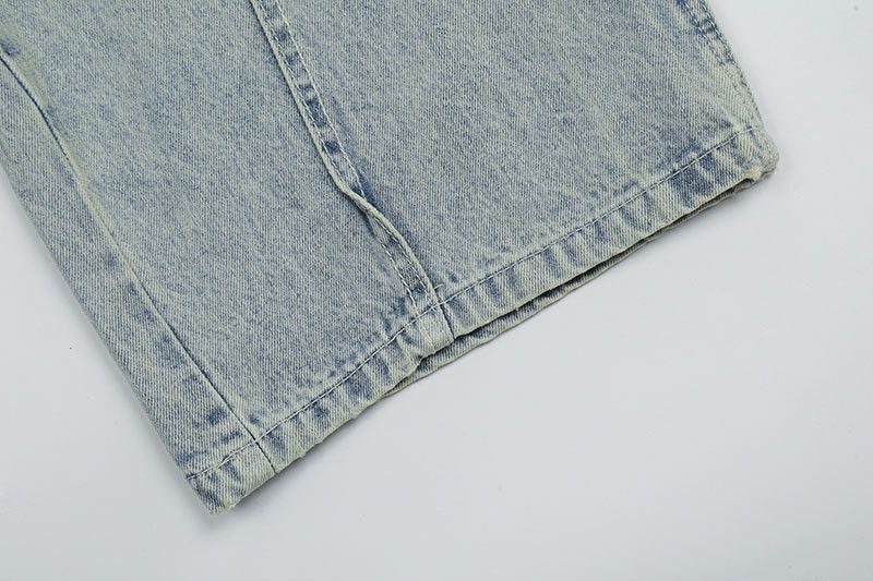 Vintage American men's loose wide-leg straight patchwork jeans Size US 32 / EU 48 - 6 Thumbnail