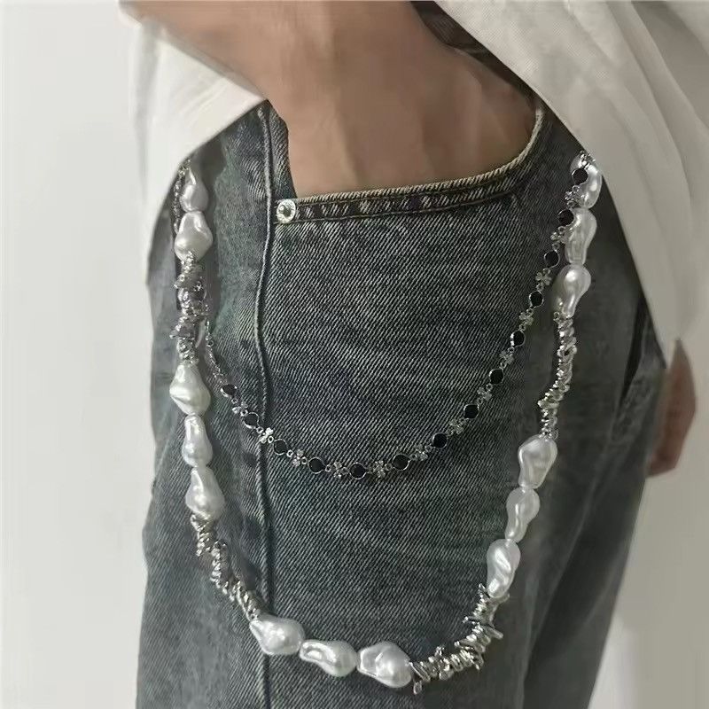 Other Pearl Waist Chain Cowboy Tassel Waist Pant Chain Size ONE SIZE - 2 Thumbnail