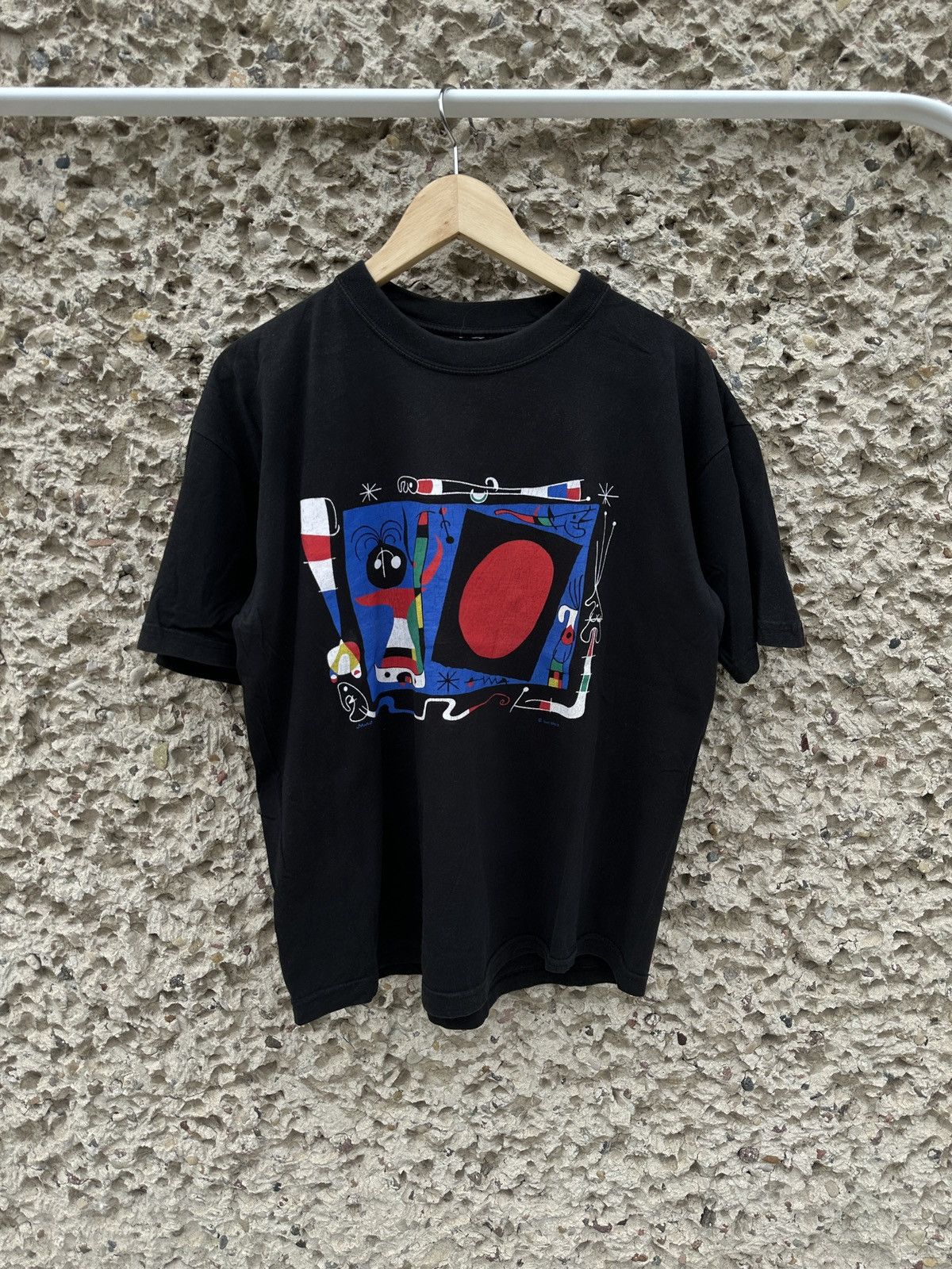Vintage Vintage 1998 90s Joan Miro abstract painting tee Size US M / EU 48-50 / 2 - 1 Thumbnail