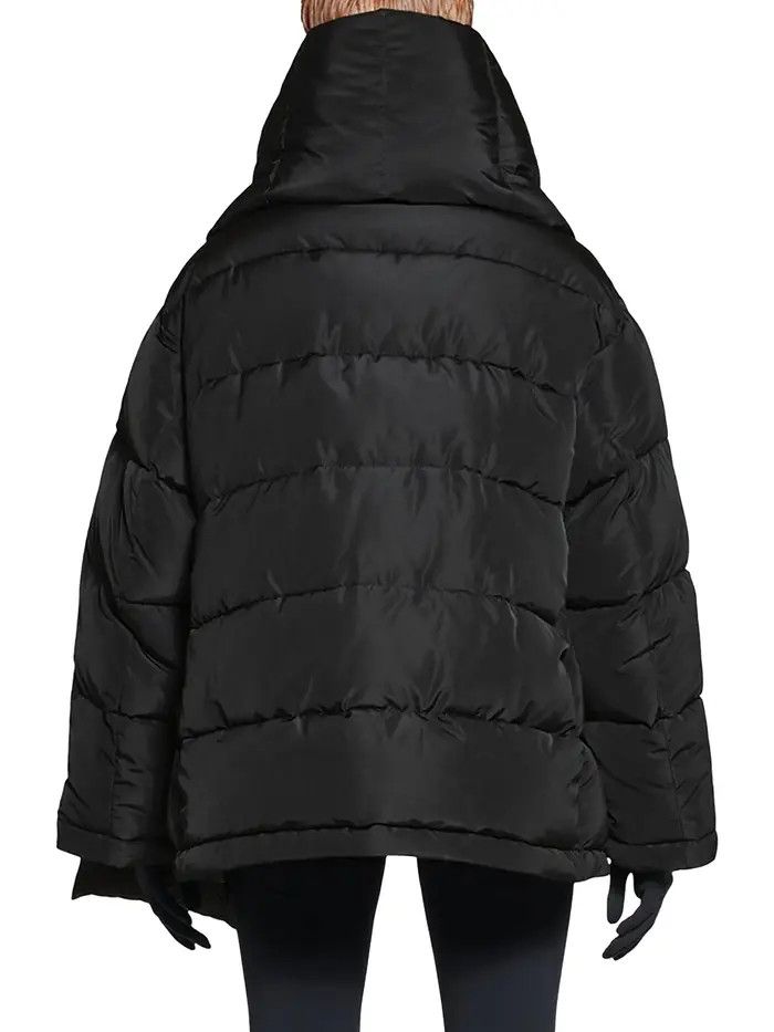 Balenciaga o1bcso1str0326 Swing Puffer Jacket in Black Size M / US 6-8 / IT 42-44 - 4 Thumbnail