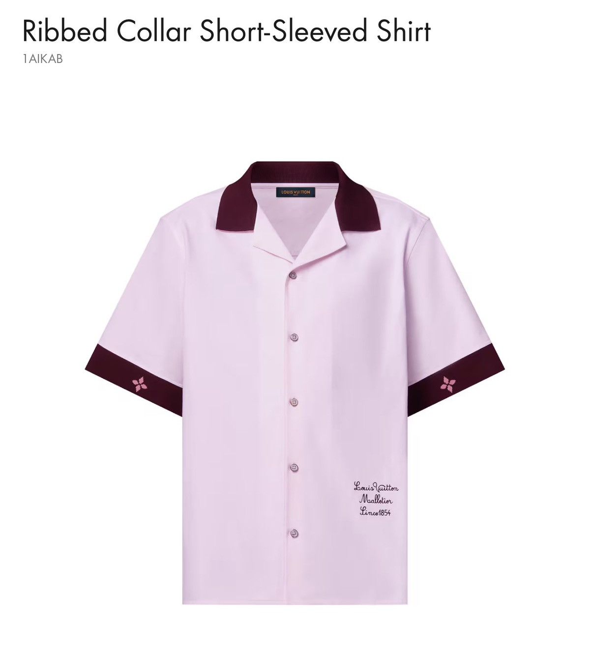Louis Vuitton LV Rare Size🌸New Season 1AIKAD Ribbed Collar Button Up shirt Size US XL / EU 56 / 4 - 15 Thumbnail