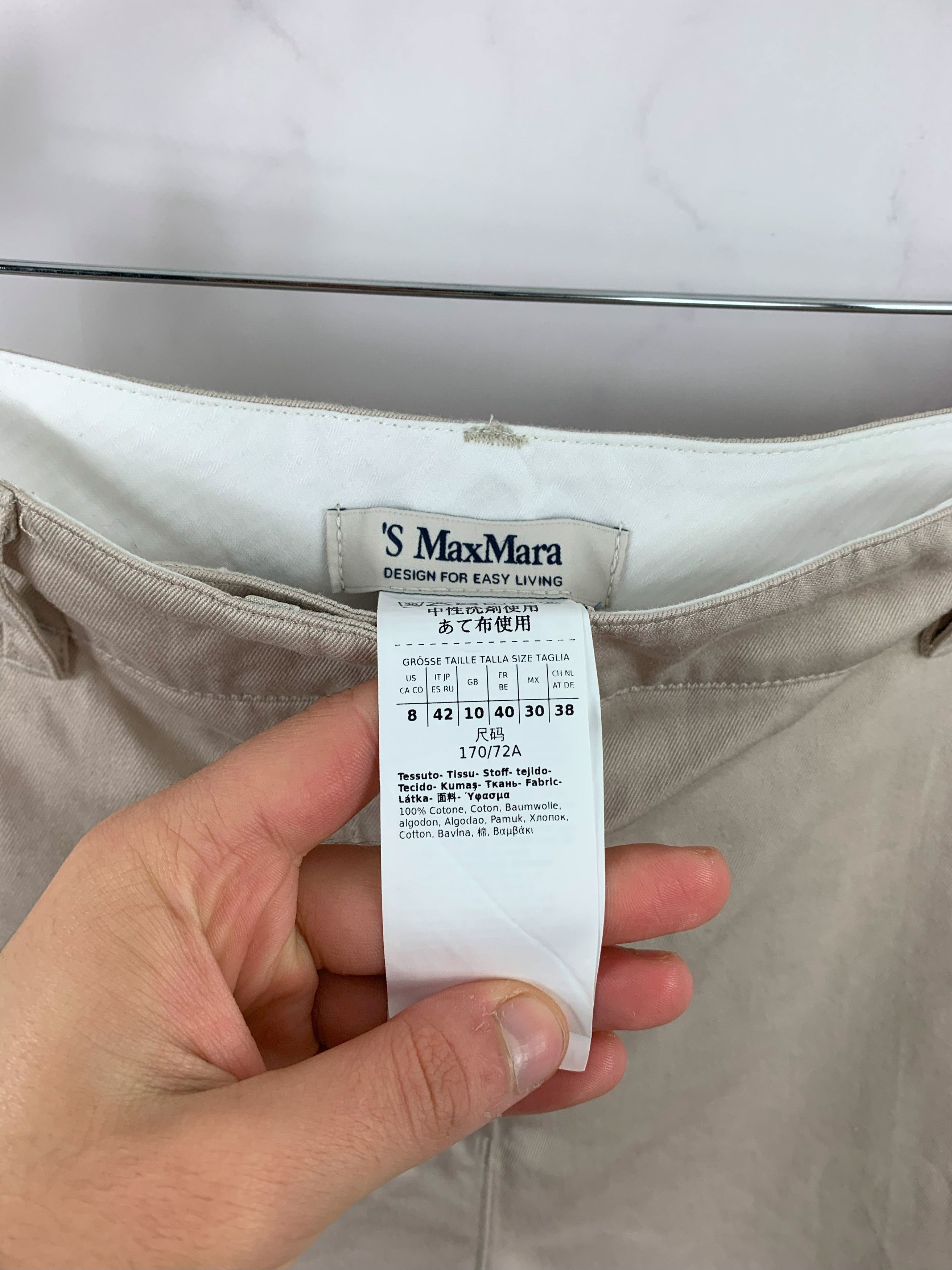 Max Mara S` Max Mara Straight Pants Size US 8 Size 30" / US 8 / IT 44 - 10 Thumbnail