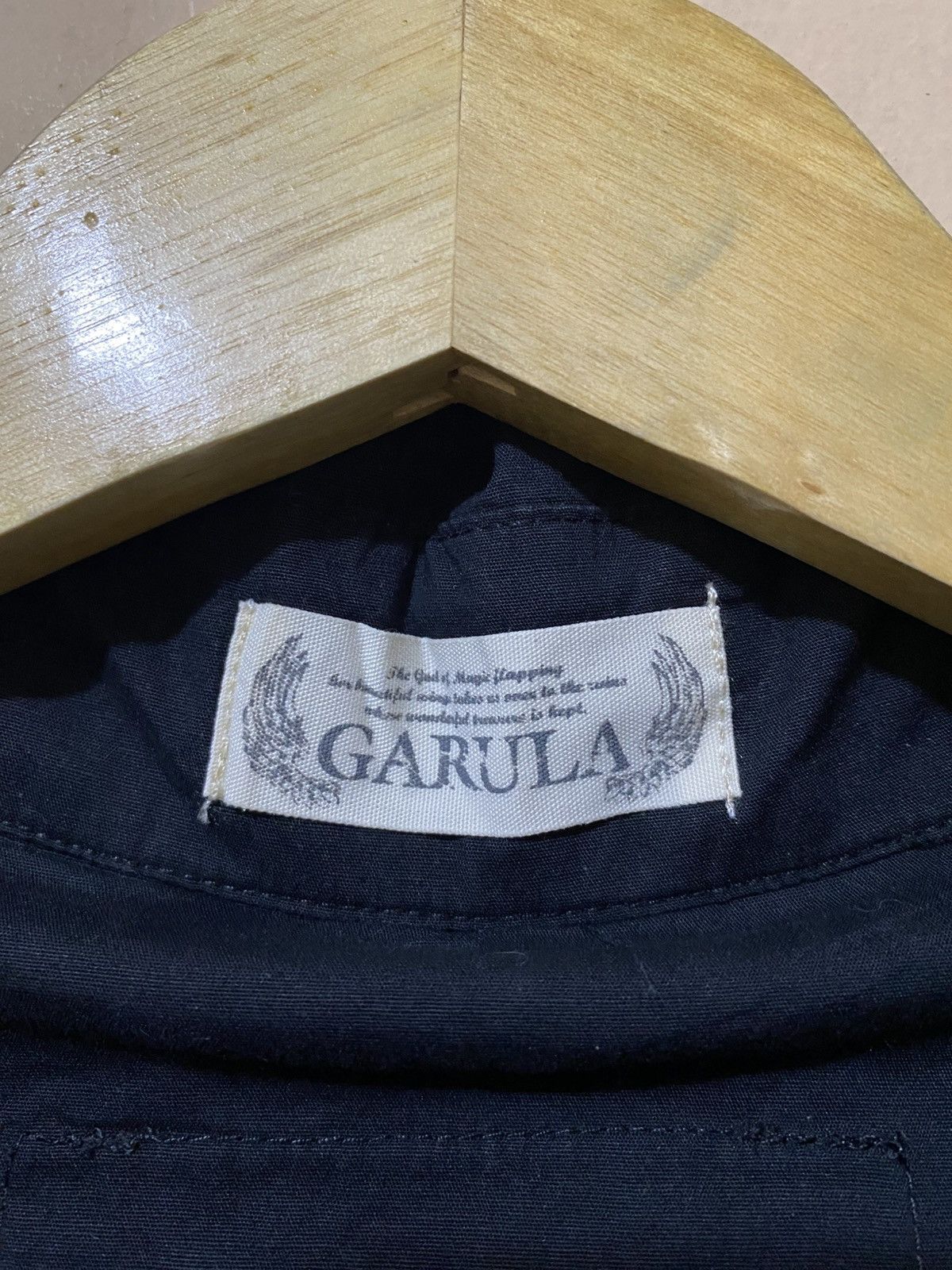 Le Grande Bleu (L.G.B.) 2000s Garula Gothic Punk Style Poem Button Shirt Size M / US 6-8 / IT 42-44 - 8 Thumbnail