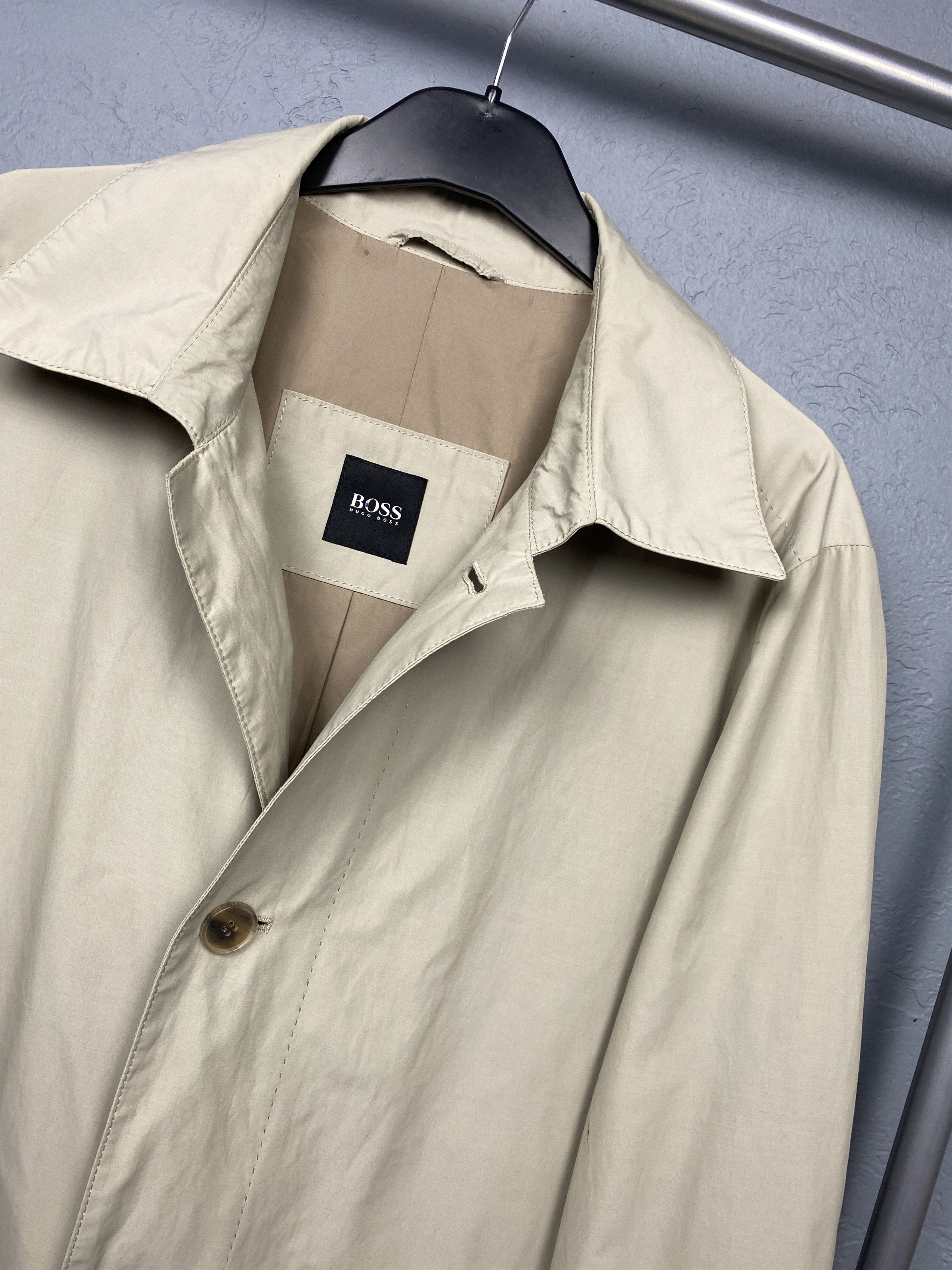 Hugo Boss × Vintage Hugo Boss Vintage Mens Nylon Trench Coat Jacket Size US L / EU 52-54 / 3 - 2 Thumbnail