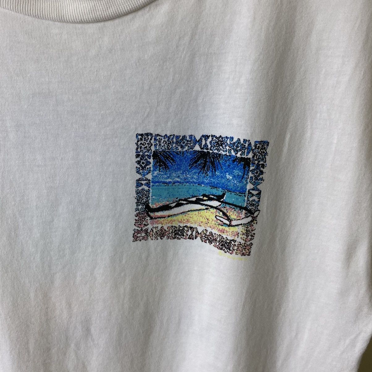Vintage 1990s Crazy Shirts Waikiki Beach Hawaii Surf Style T Shirt Size US L / EU 52-54 / 3 - 7 Thumbnail