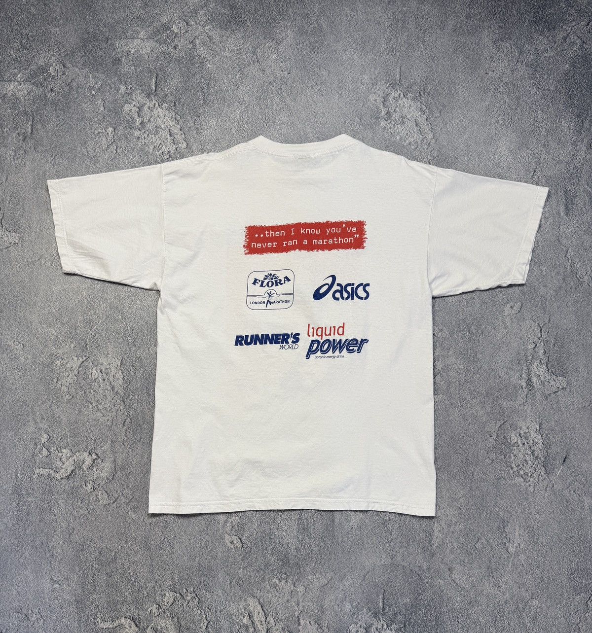 Asics Vintage 90s 1998 ASICS “The Flora London Marathon“ Size US XL / EU 56 / 4 - 2 Thumbnail